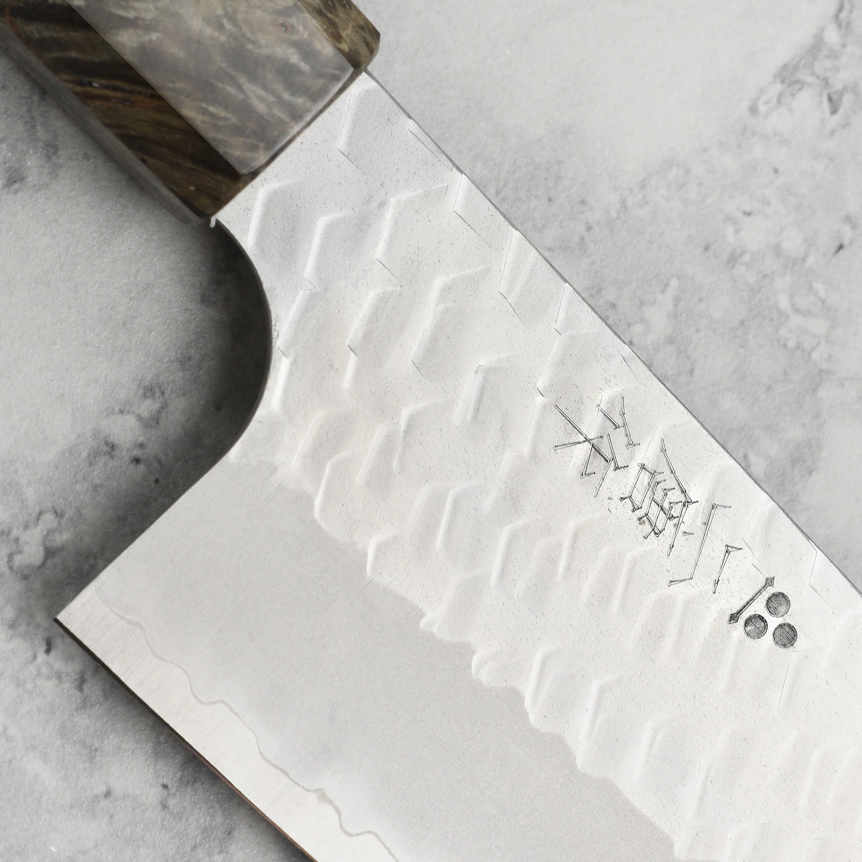 Nigara SG2 Migaki Tsuchime 7" Santoku - Image 7