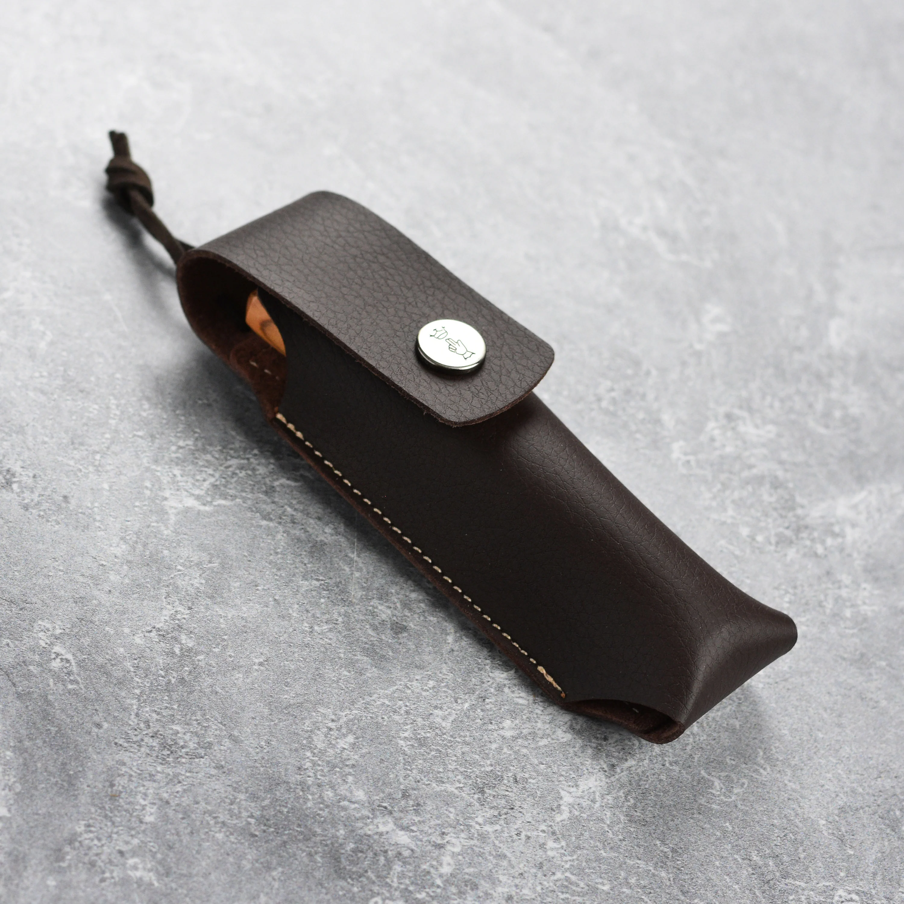 Opinel No. 8 Olive Wood Handle Stainless Folding Knife with Sheath - Image 6