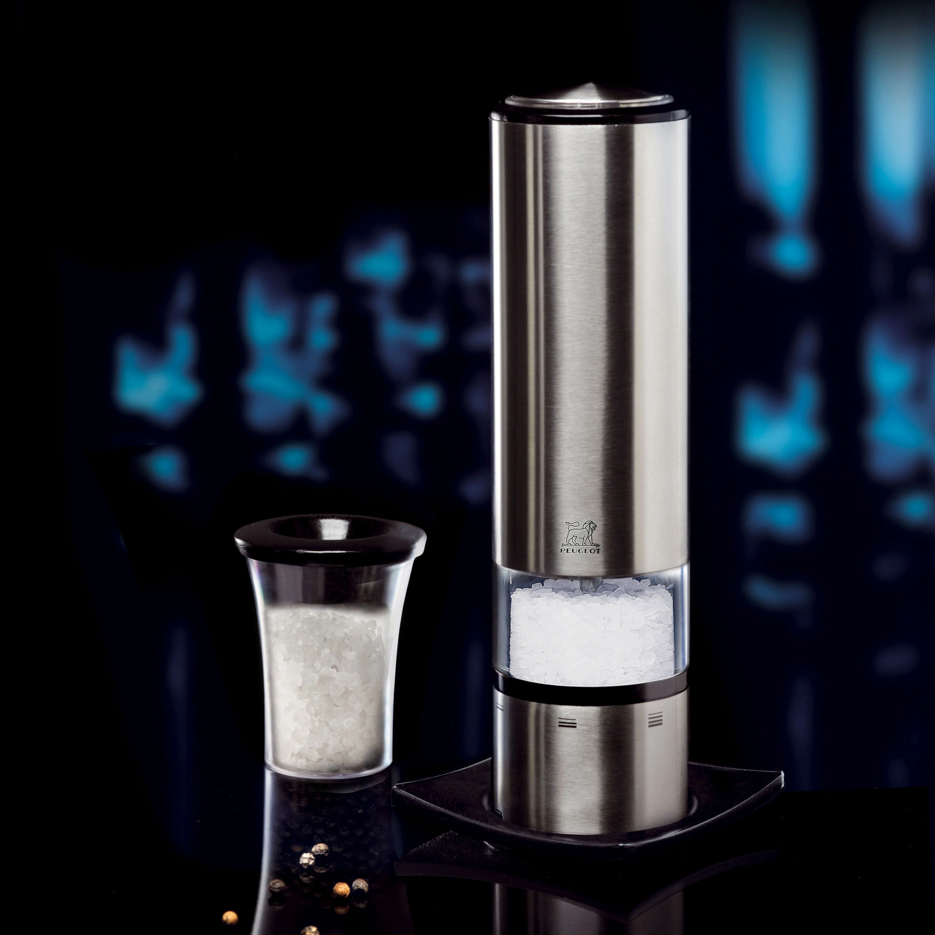 Peugeot Elis Sense 8" Stainless Steel Electric Salt Mill