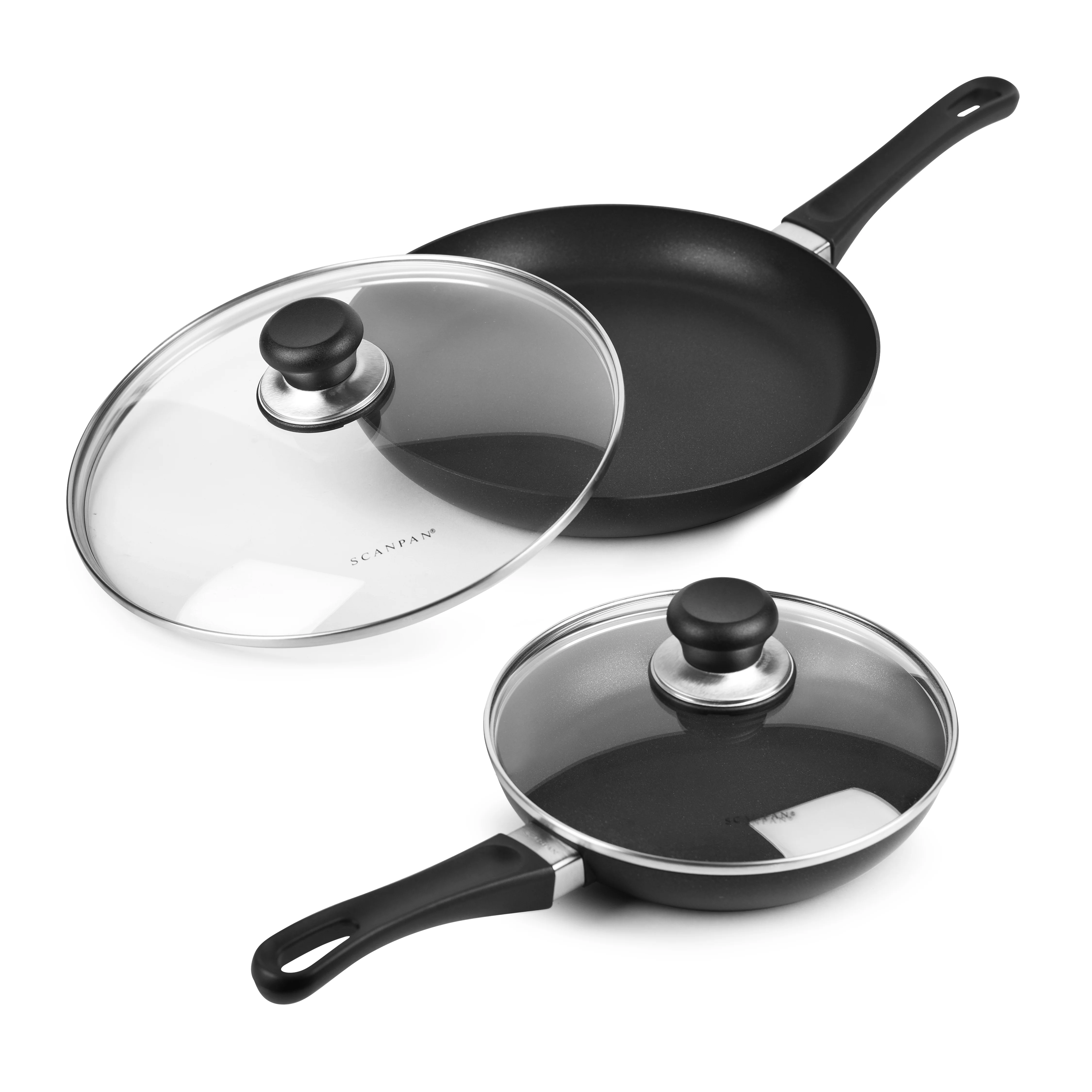 Scanpan Classic 8 & 10.25" Nonstick Fry Pan Set with Lids - Image 7
