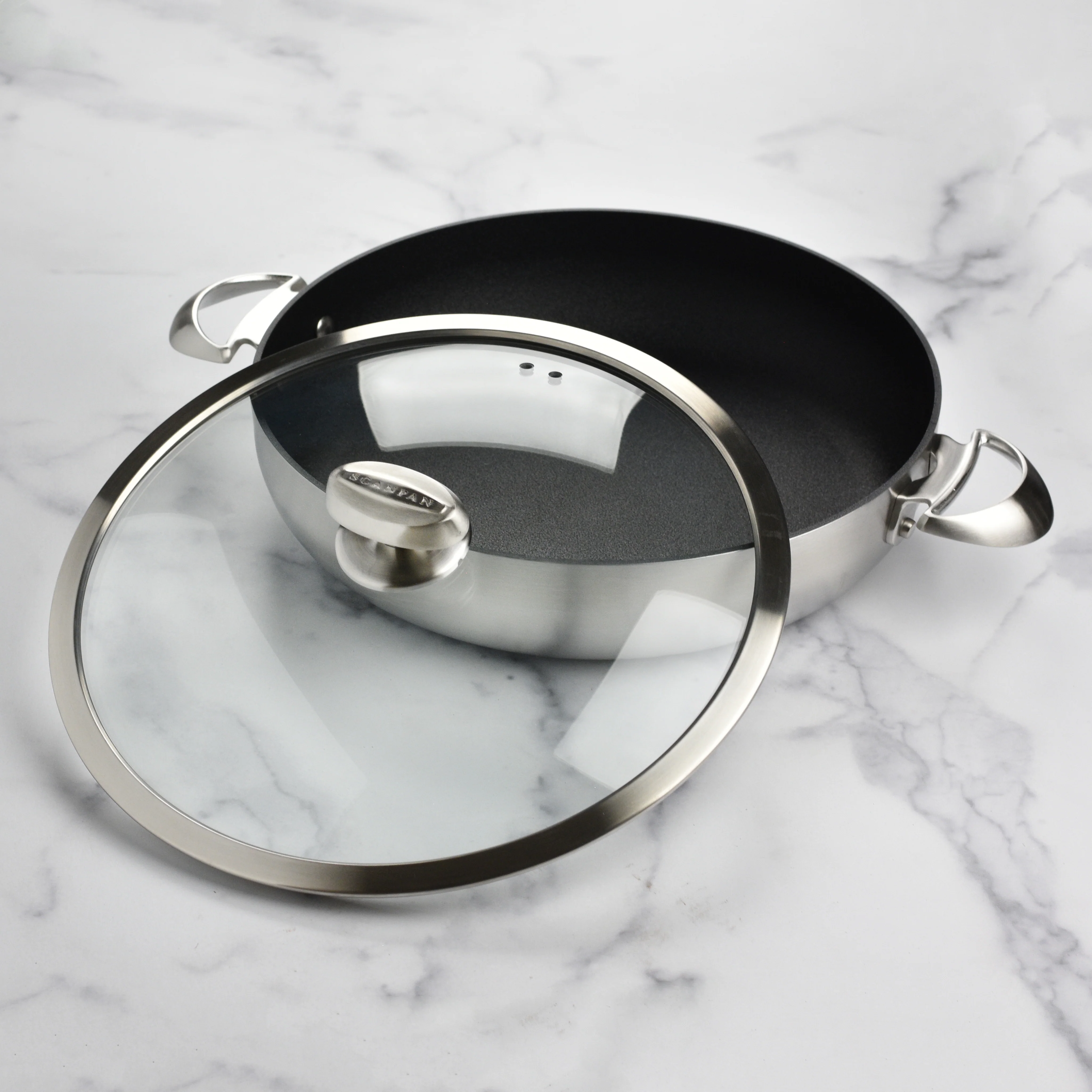 Scanpan CX+ 5.5-quart Stainless Steel Nonstick Braiser - Image 2