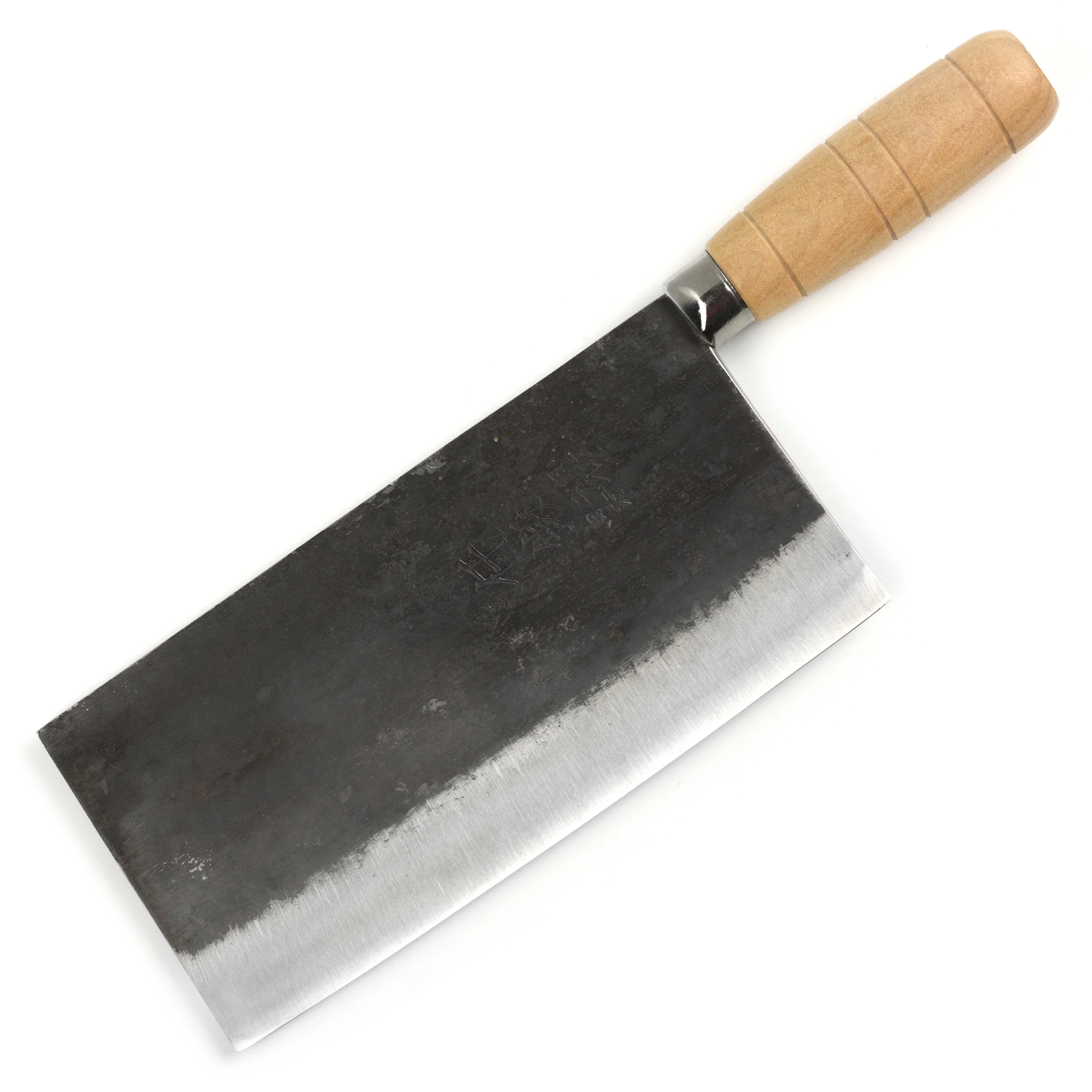 Sentan Forged Shirogami #2 Stainless Clad 7.5" Chinese Cleaver, Kurouchi - Image 7