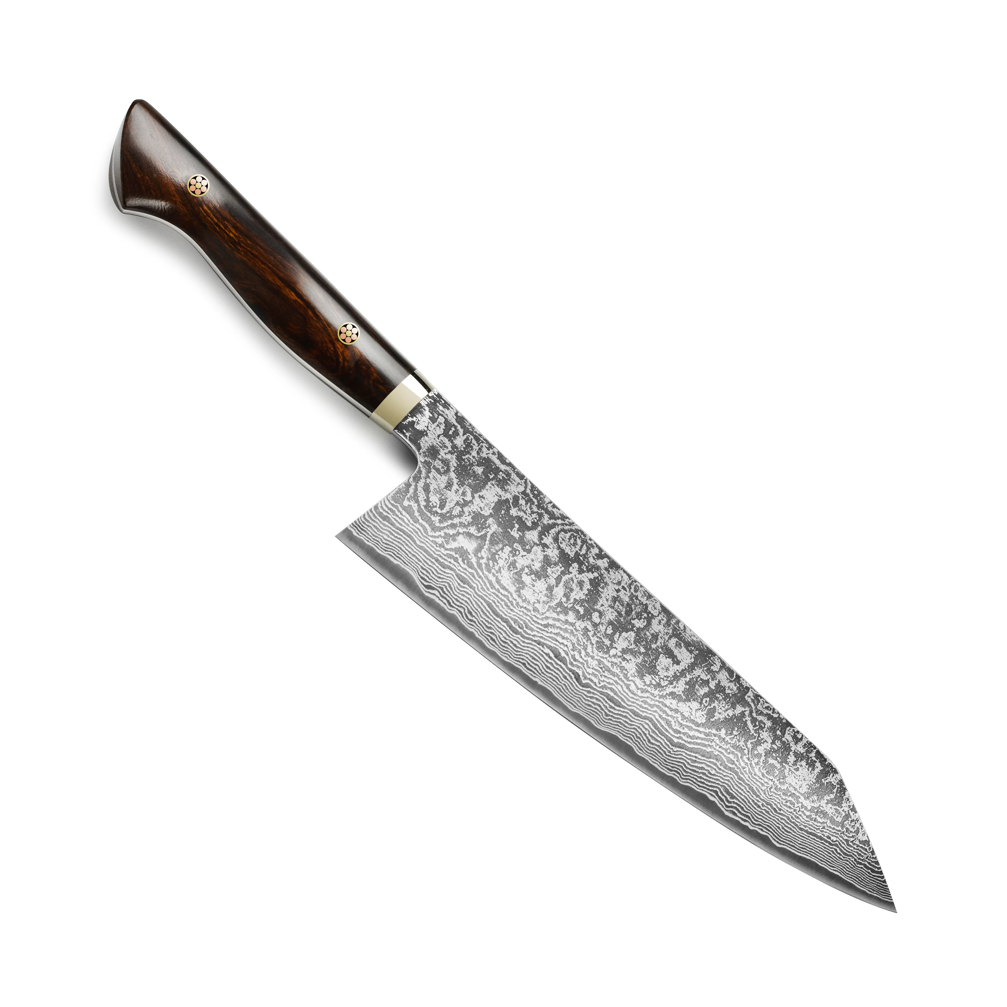 Shigeki Tanaka Hand-Forged R2 Damascus 7.7" Extra Tall Kiritsuke Gyuto - Image 9
