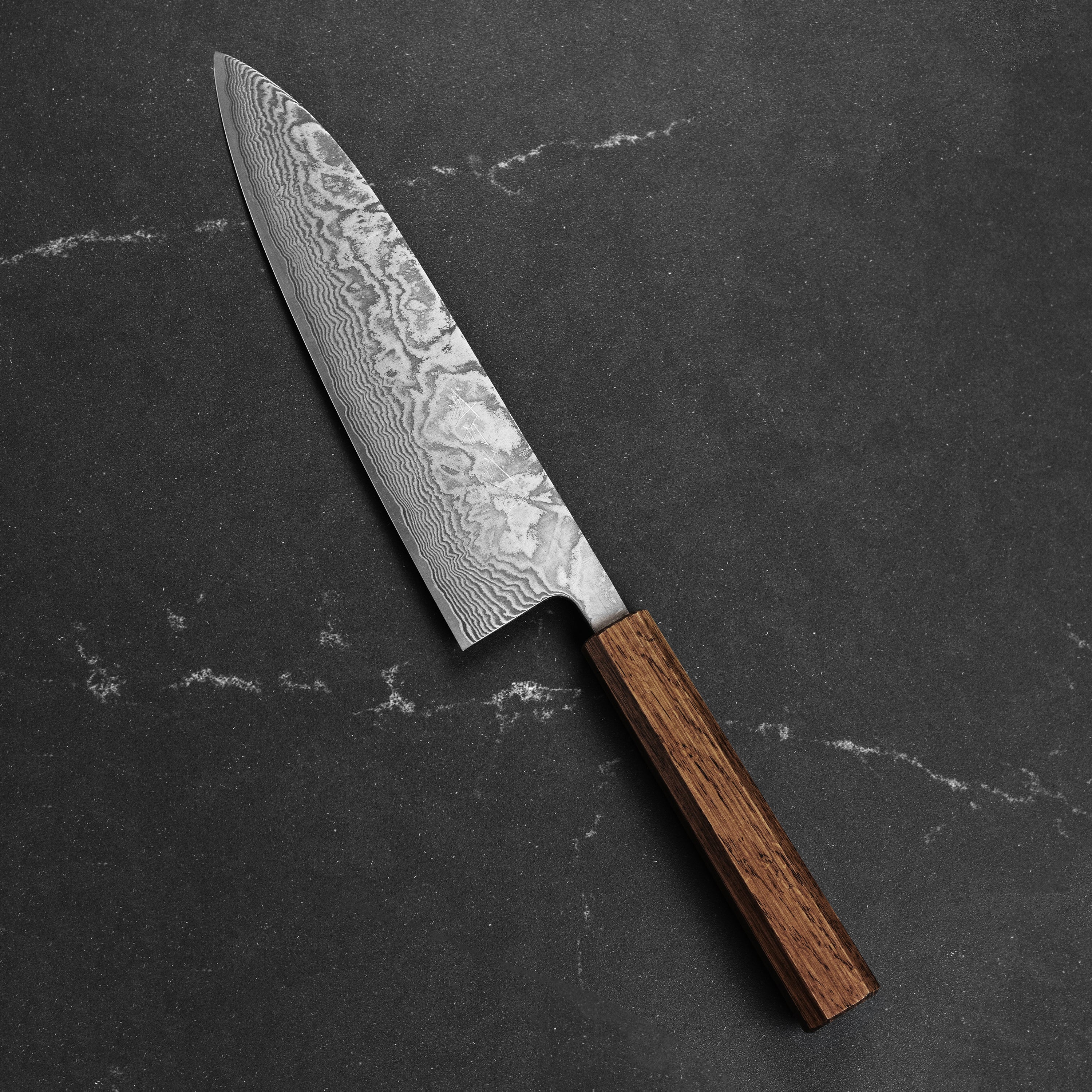 Shiro Kamo SG2 Kurozome Damascus 8.25" Gyuto - Image 4
