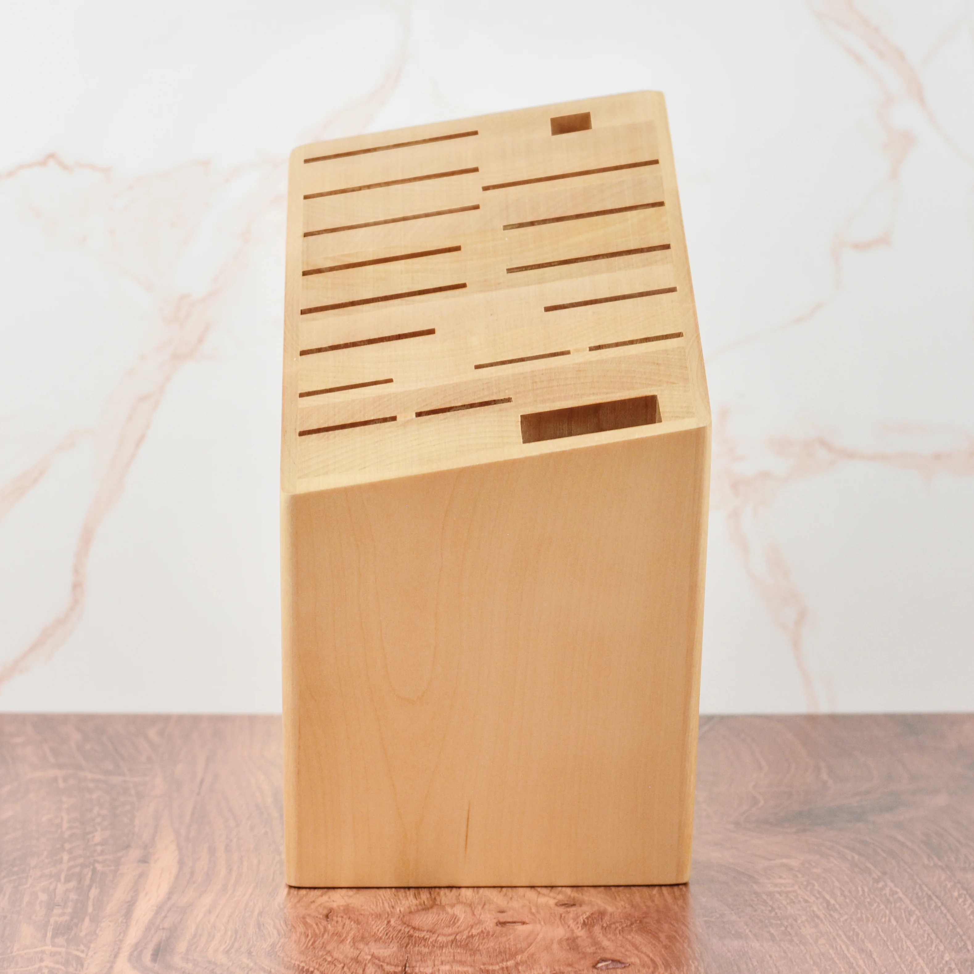 Shun 17 Slot Angled Birch Knife Block - Image 2
