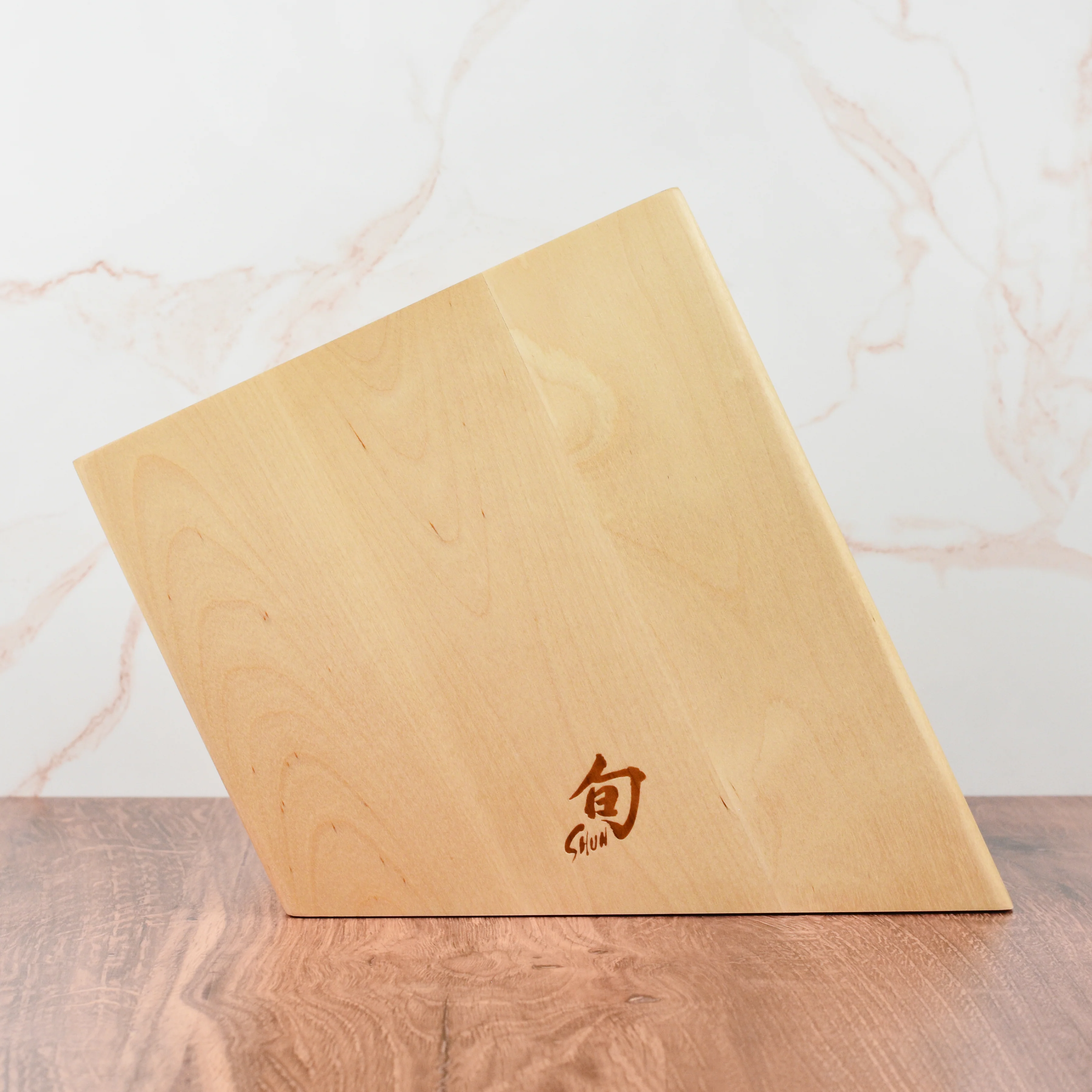 Shun 17 Slot Angled Birch Knife Block - Image 5
