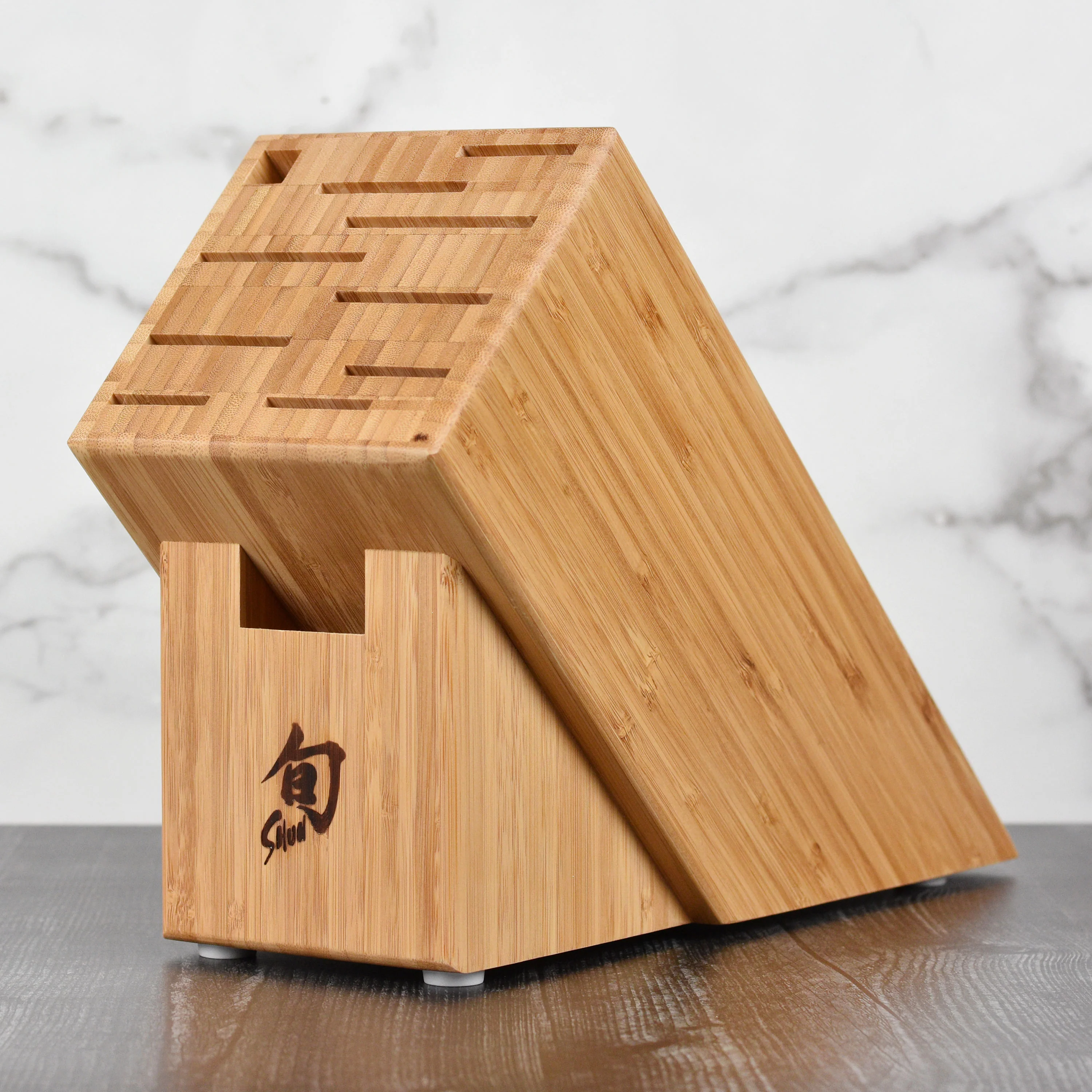Shun 11 Slot Bamboo Knife Block - Image 6