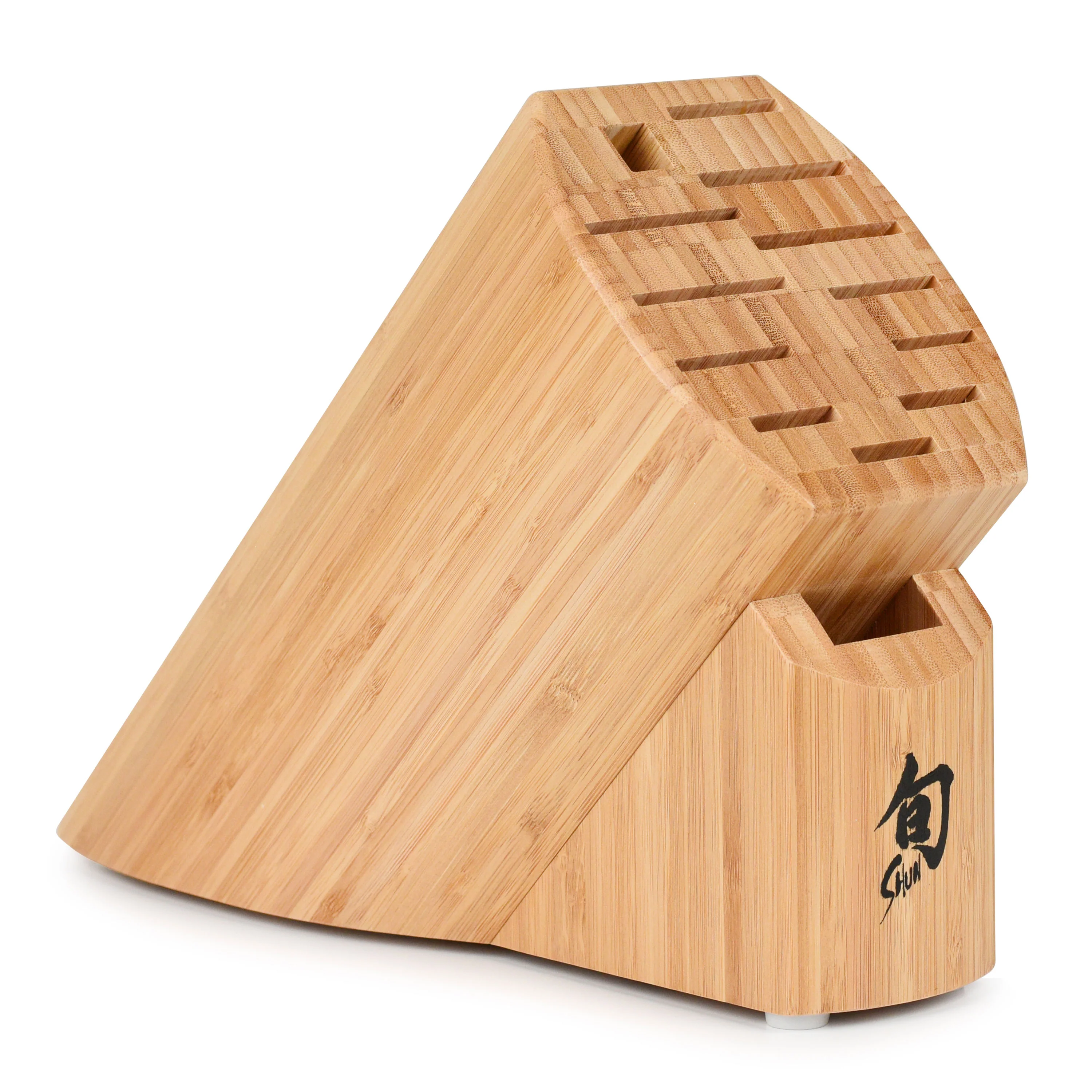 Shun 13 Slot Bamboo Knife Block - Image 4