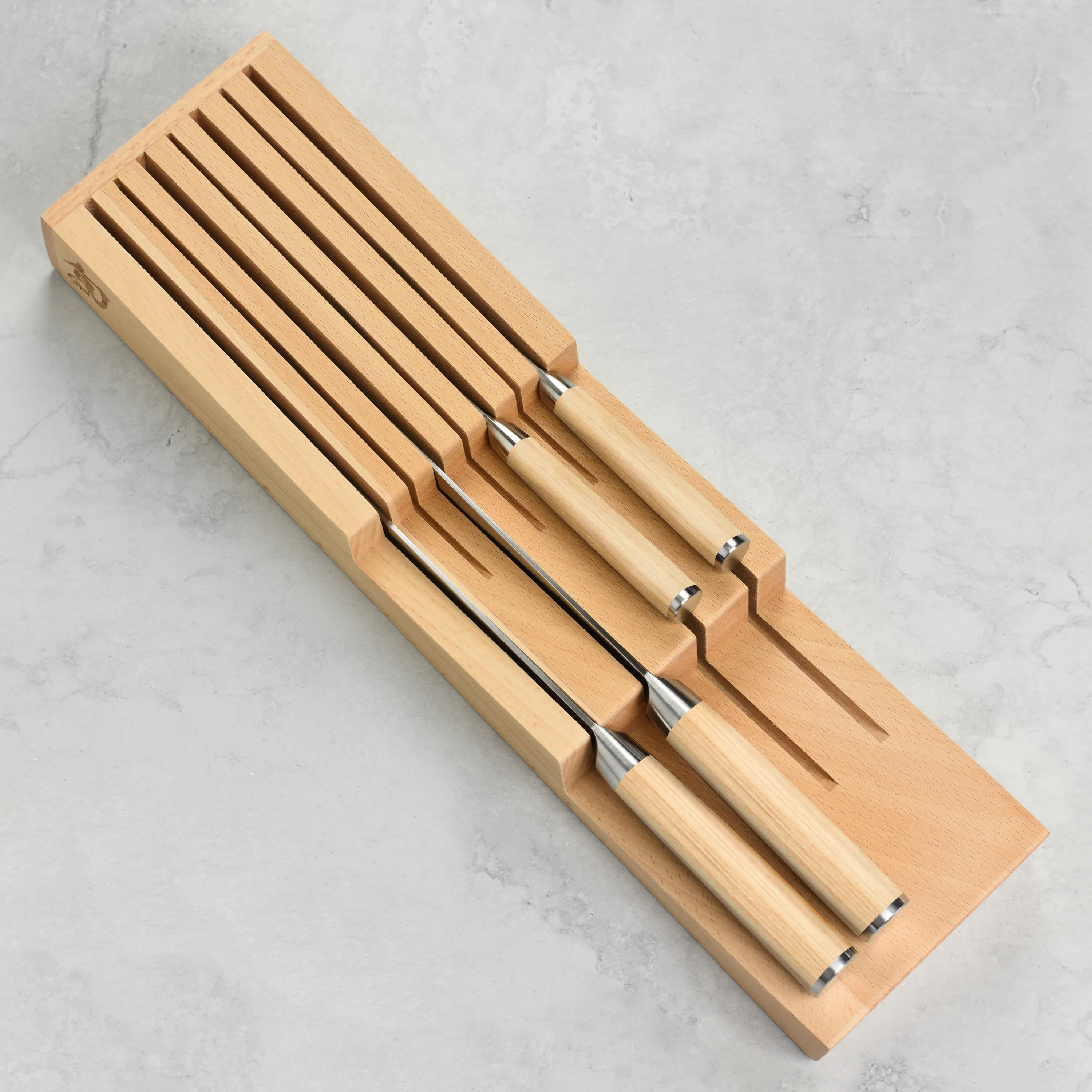 Shun Classic Blonde 5 Piece In-Drawer Knife Set - Image 5