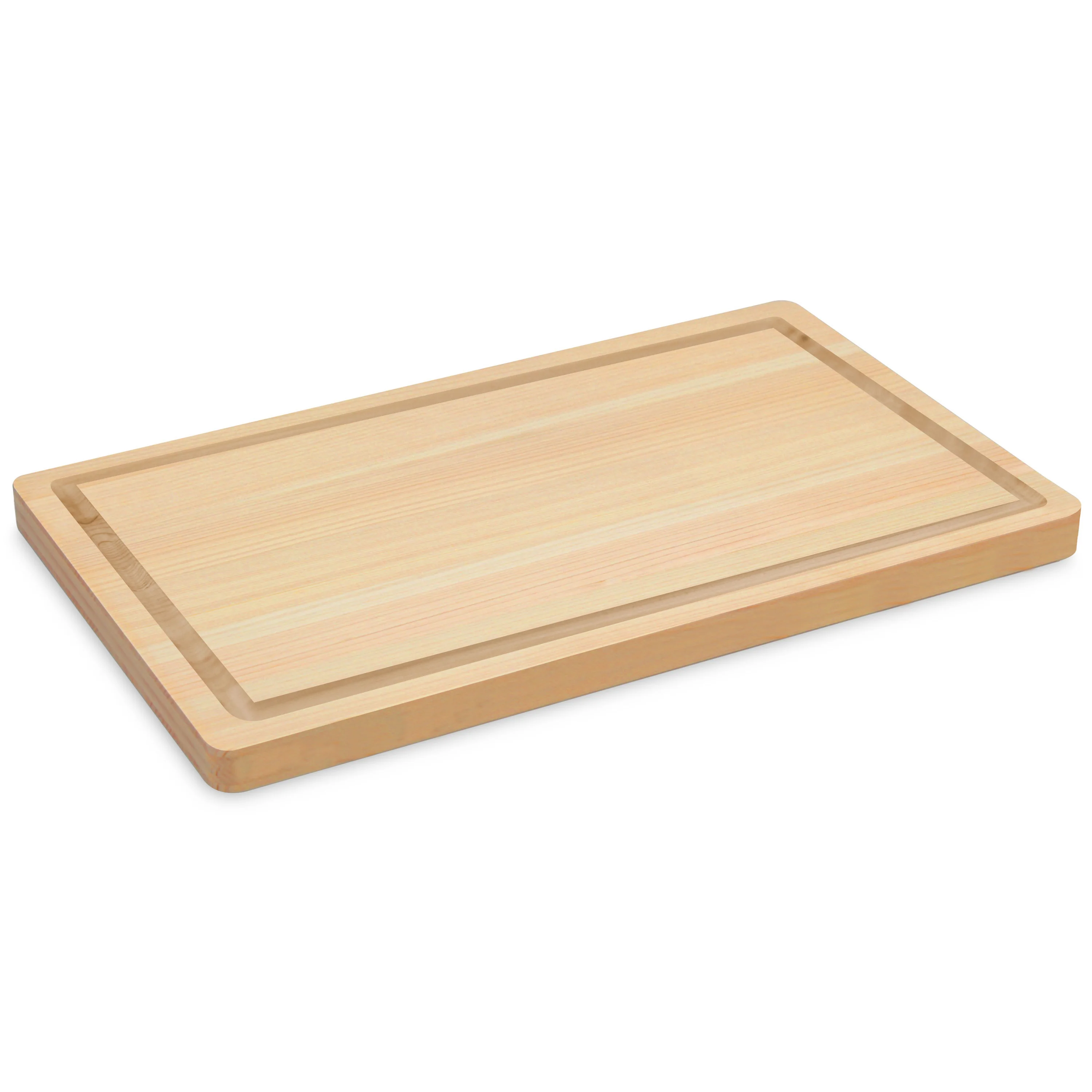 Shun 20" x 14" x 1" Hinoki Cutting Board with Juice Groove - Image 4