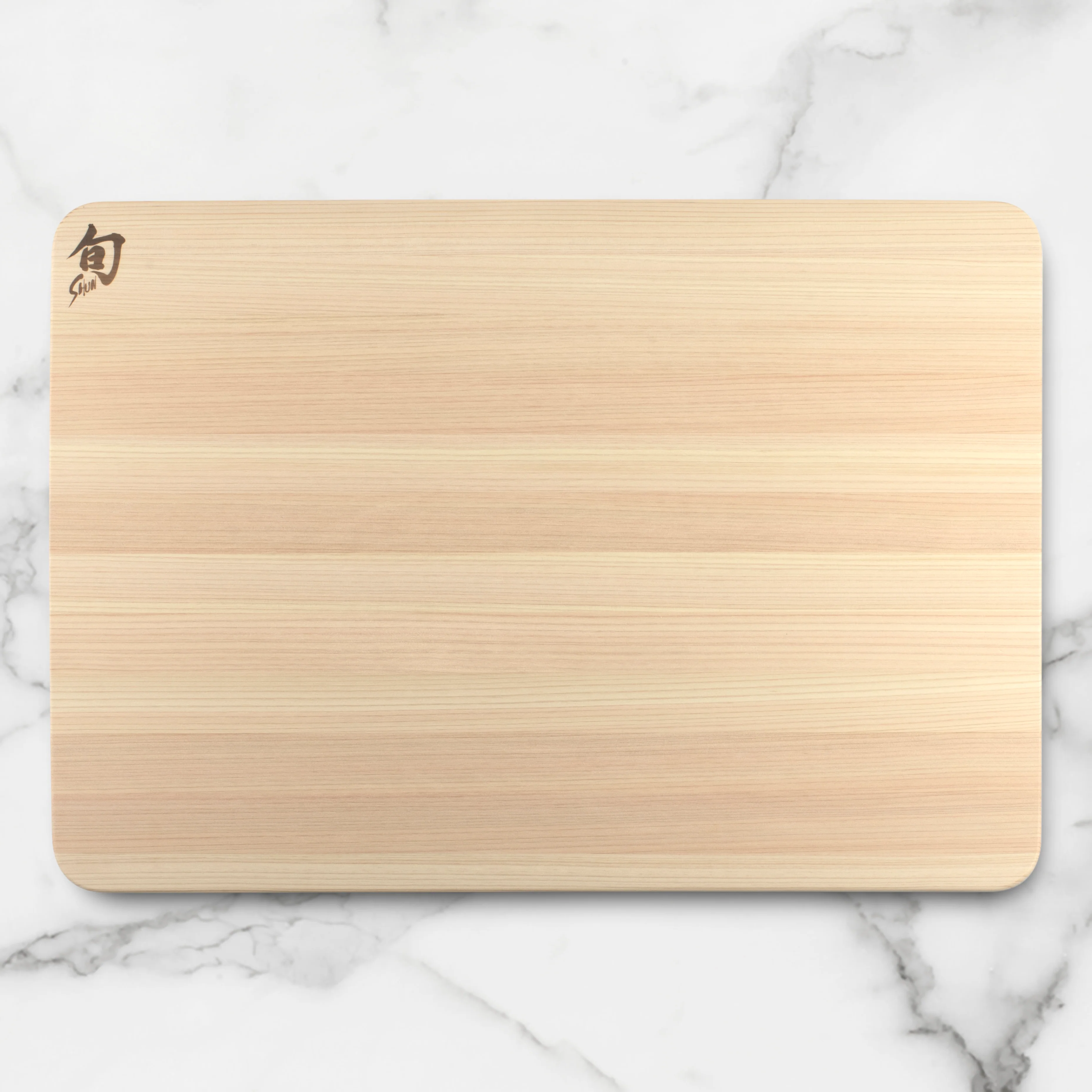 Shun 20" x 14" x 1" Hinoki Cutting Board with Juice Groove - Image 6