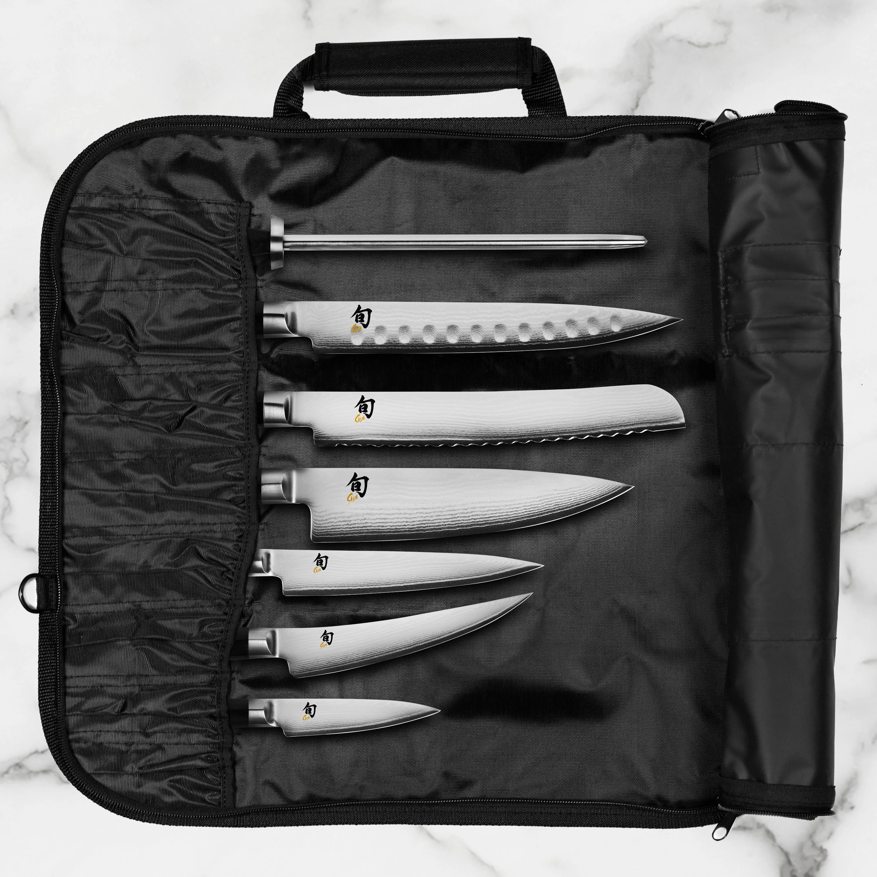Shun 8 Pocket Knife Roll - Image 2