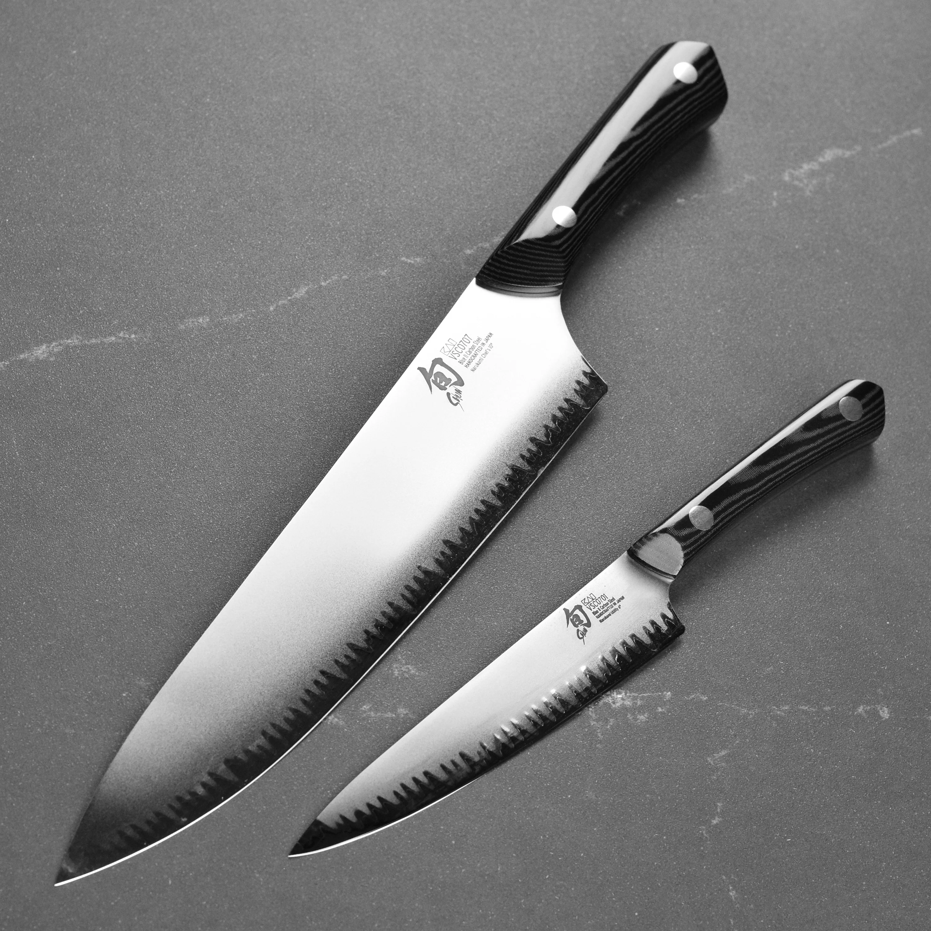Shun Narukami Blue #2 Carbon Steel 10" Chef's & 6" Utility Knife Set - Image 5