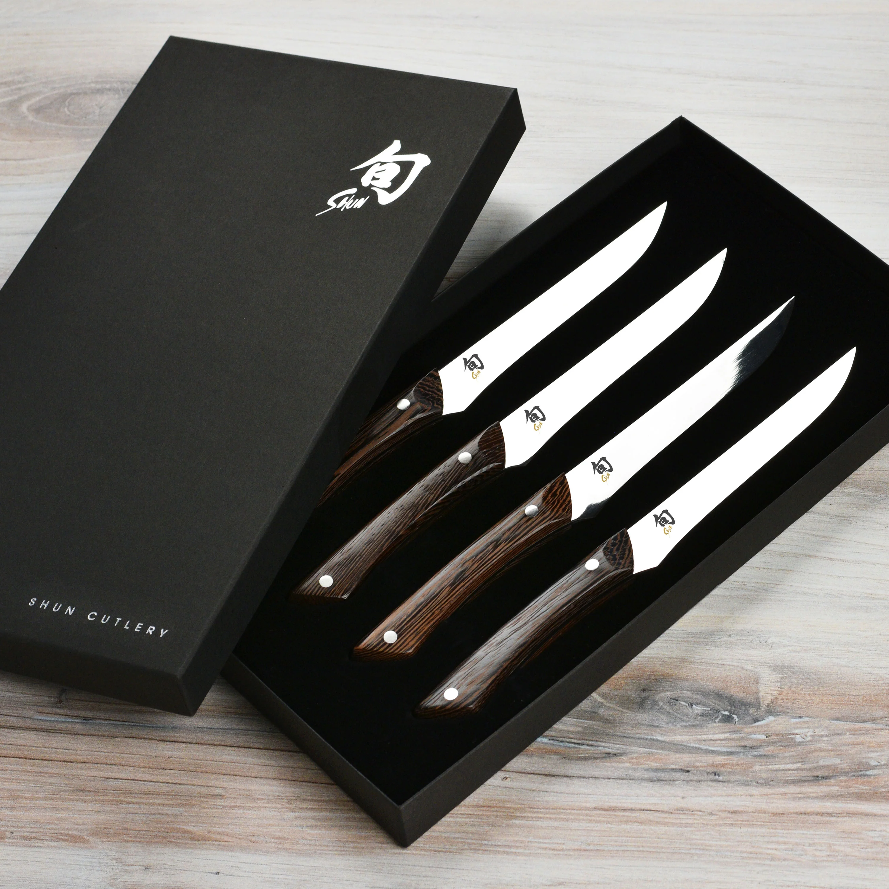 Shun 4 Piece Shima Steak Knife Set, Natural Tagayasan - Image 3