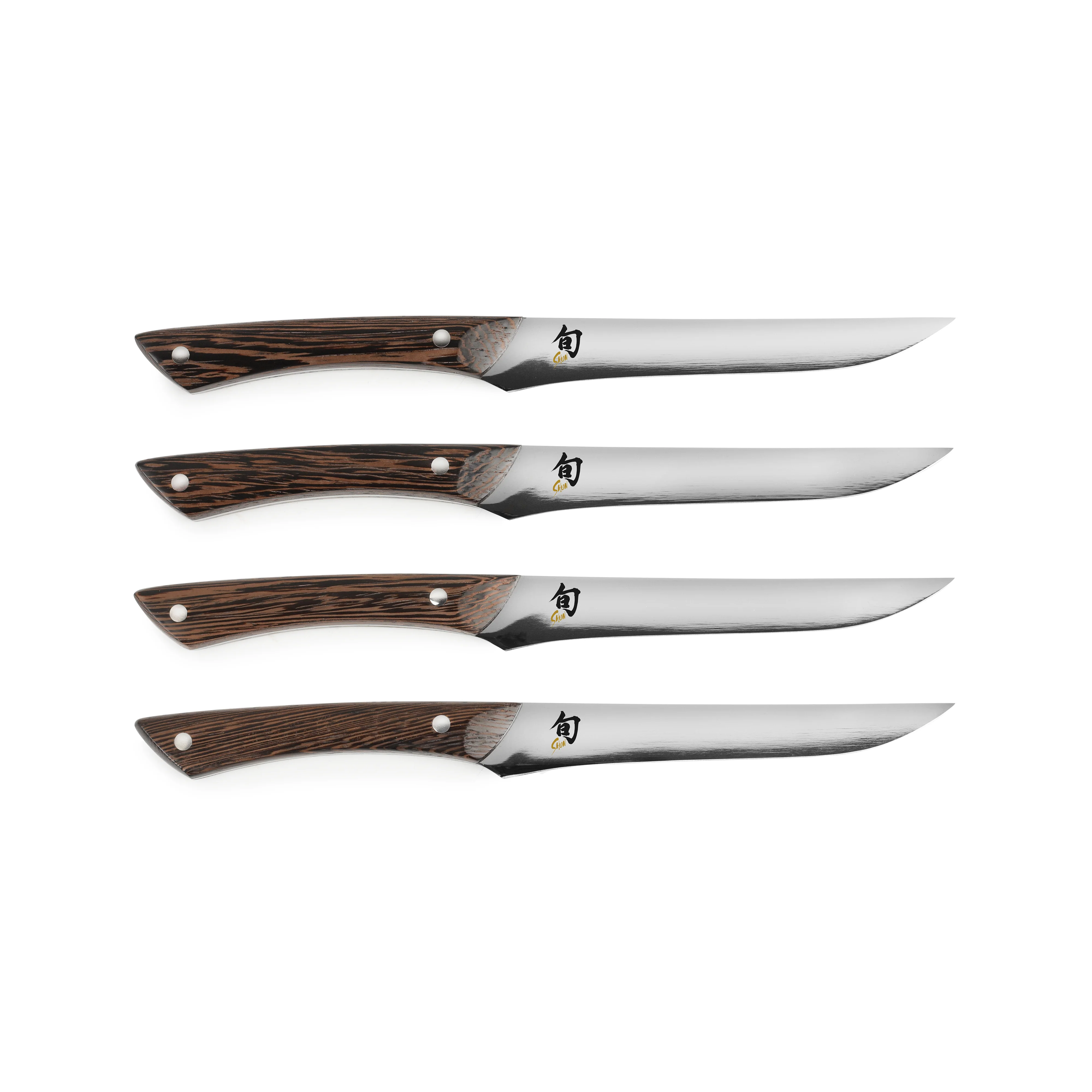 Shun 4 Piece Shima Steak Knife Set, Natural Tagayasan - Image 4