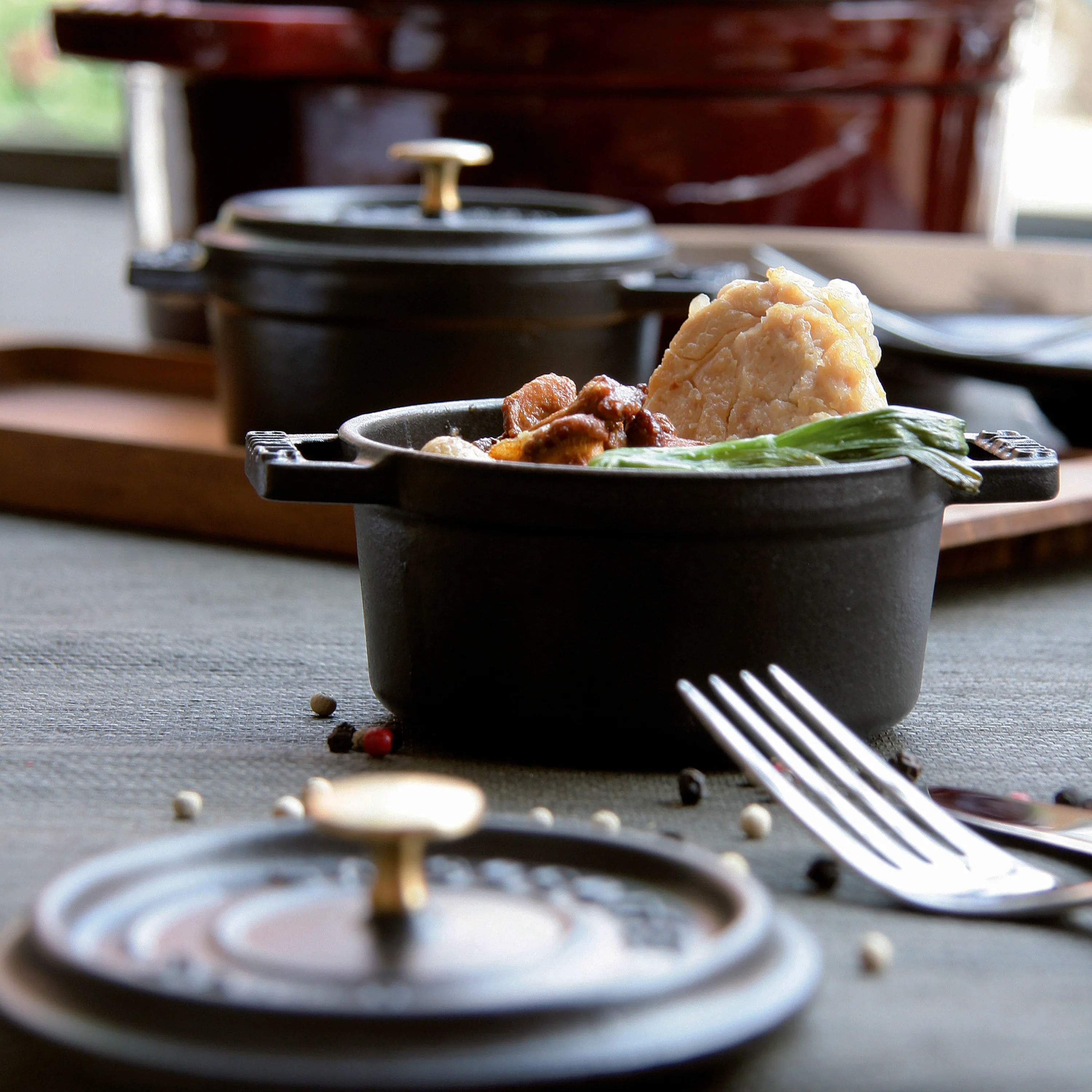 Staub 0.25-quart Matte Black Mini Round Dutch Oven - Image 5