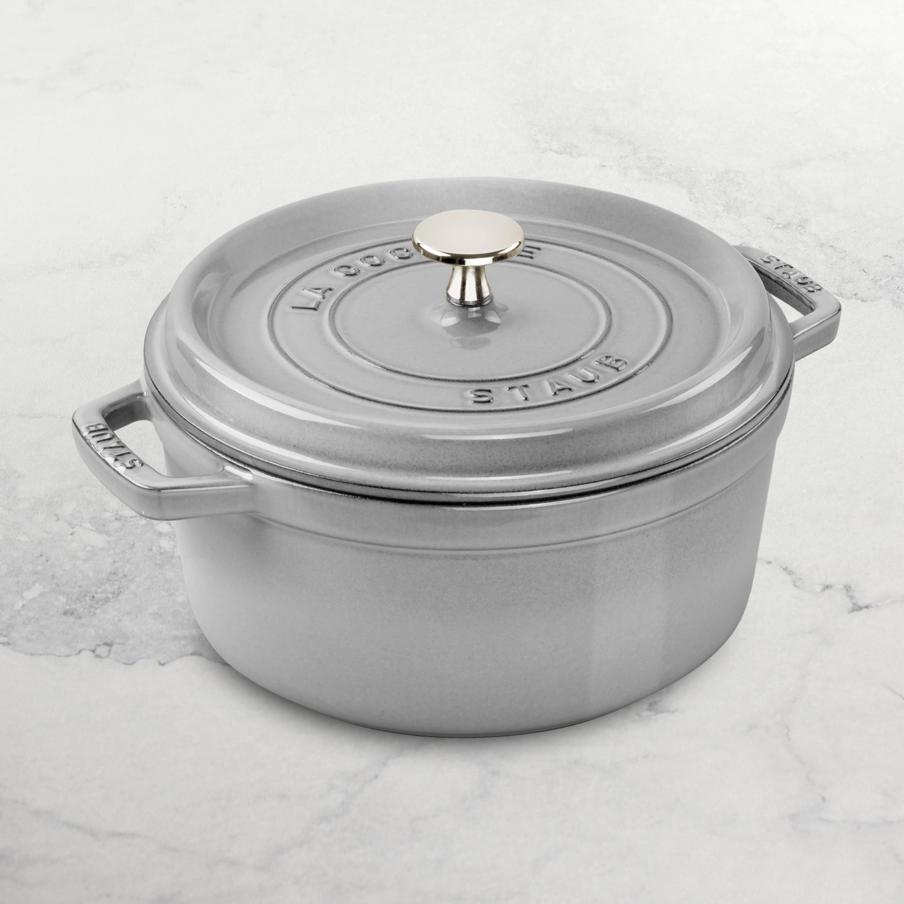 Staub 7-quart Graphite Gray Round Dutch Oven