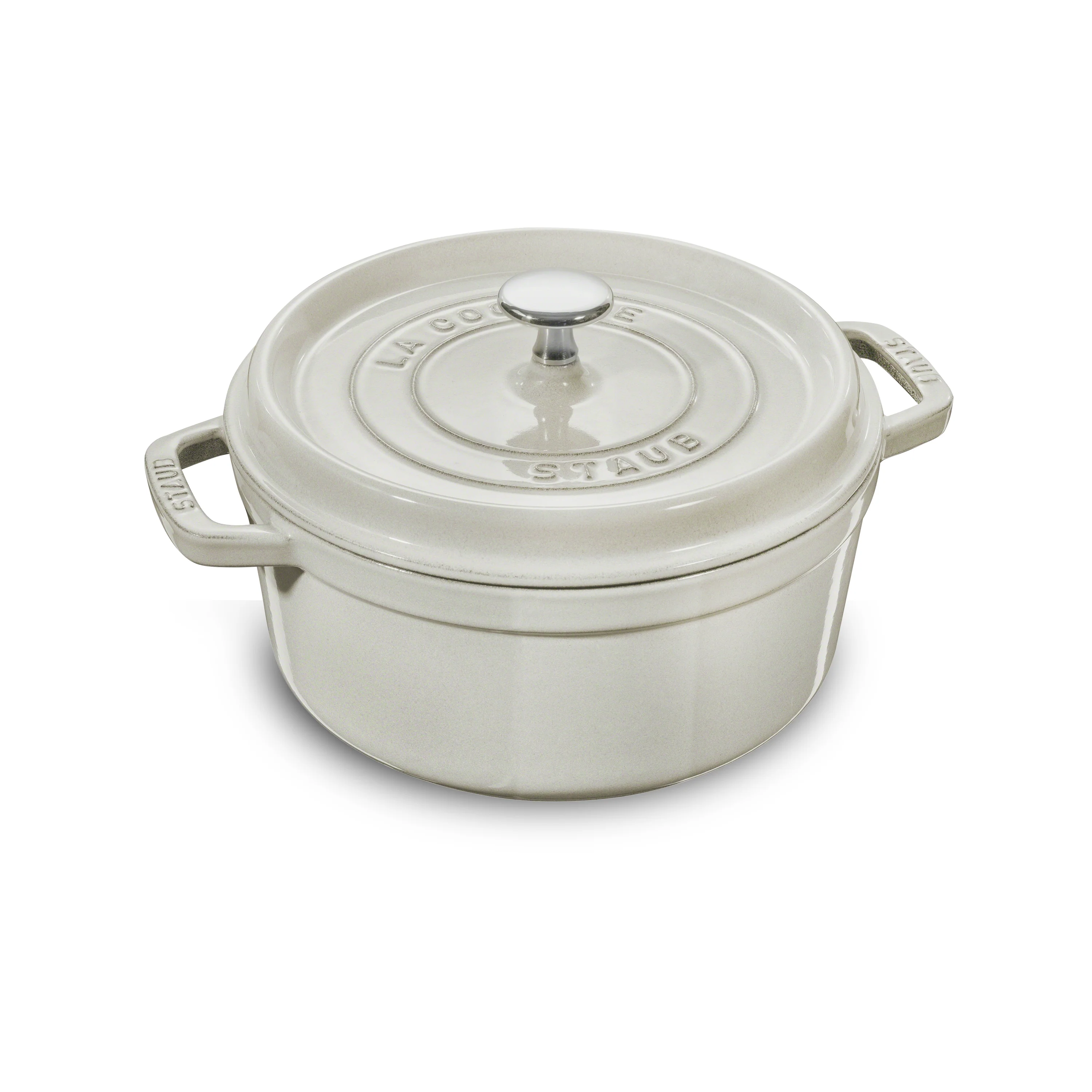 Staub 2.75-quart White Truffle Round Dutch Oven