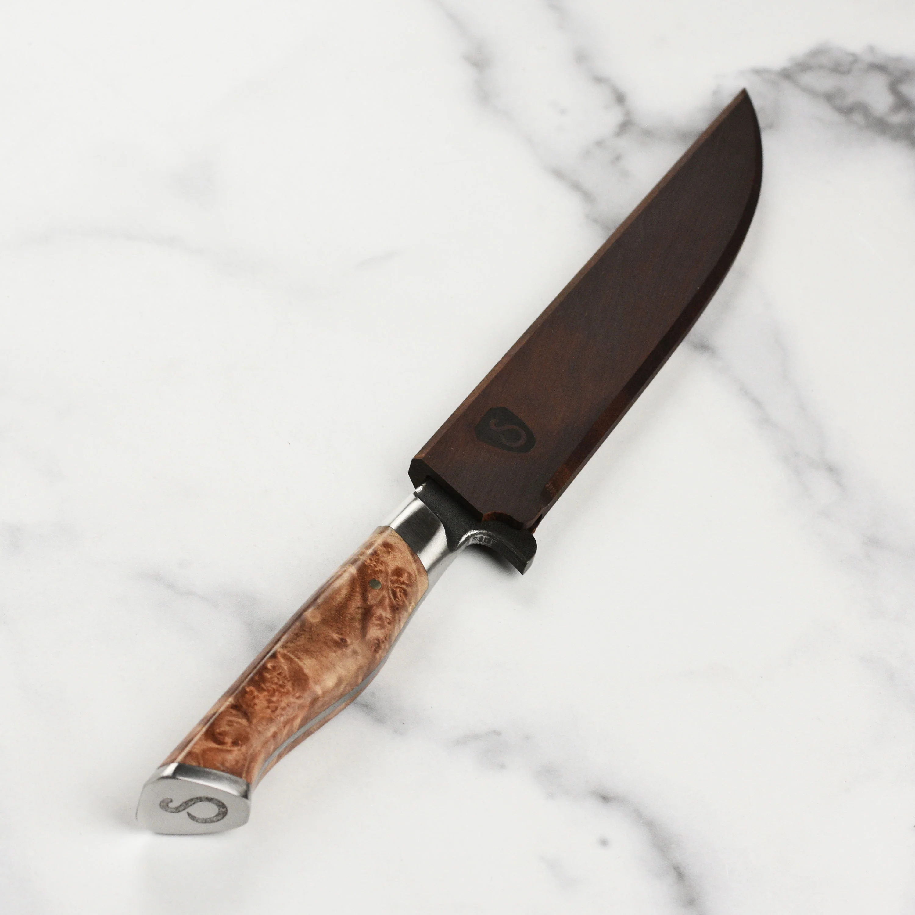 Steelport Carbon Steel 6" Boning Knife with Oregon Maple Magnetic Sheath - Image 11
