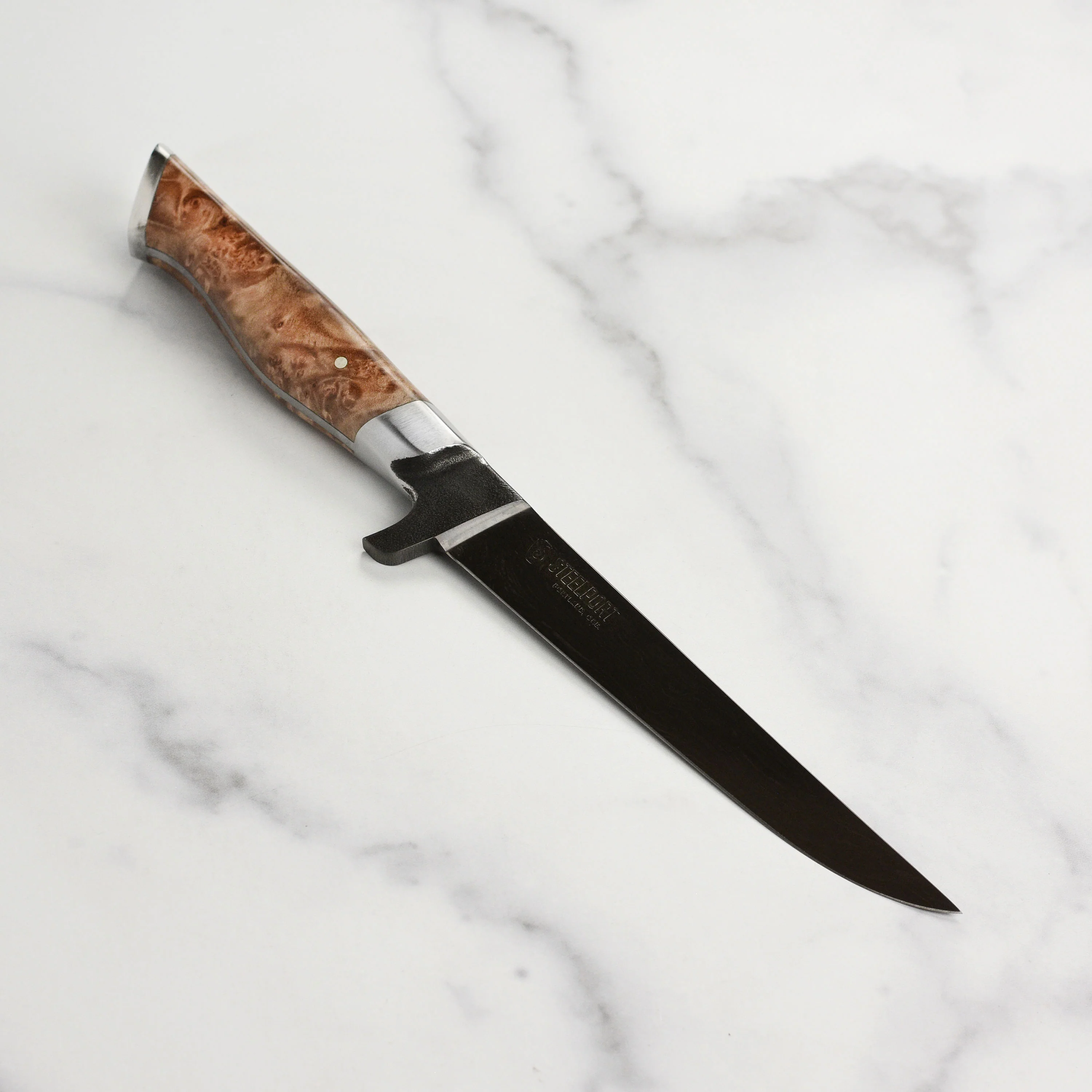 Steelport Carbon Steel 6" Boning Knife with Oregon Maple Magnetic Sheath - Image 6