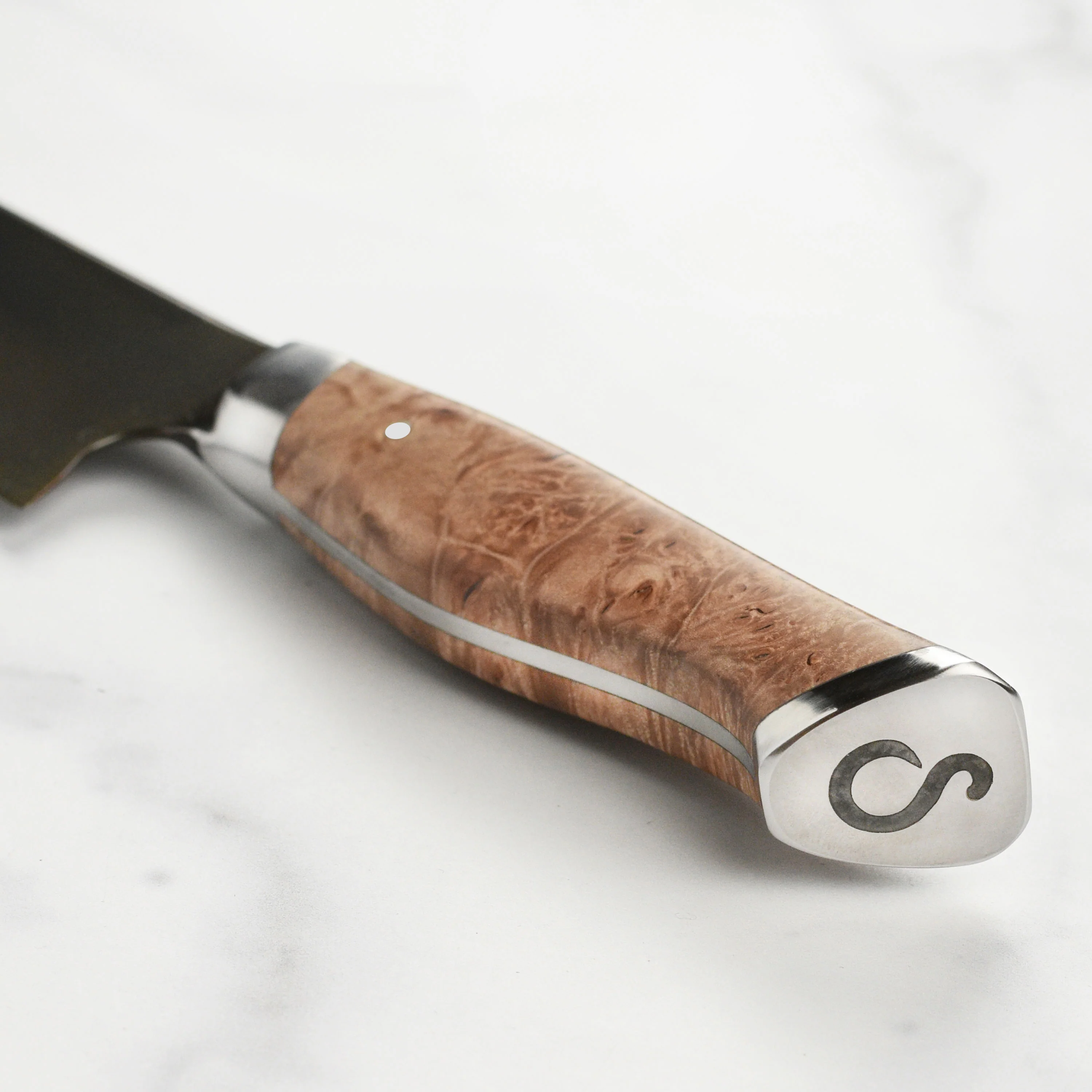 Steelport Carbon Steel 10" Bread Knife with Oregon Maple Magnetic Sheath - Image 2