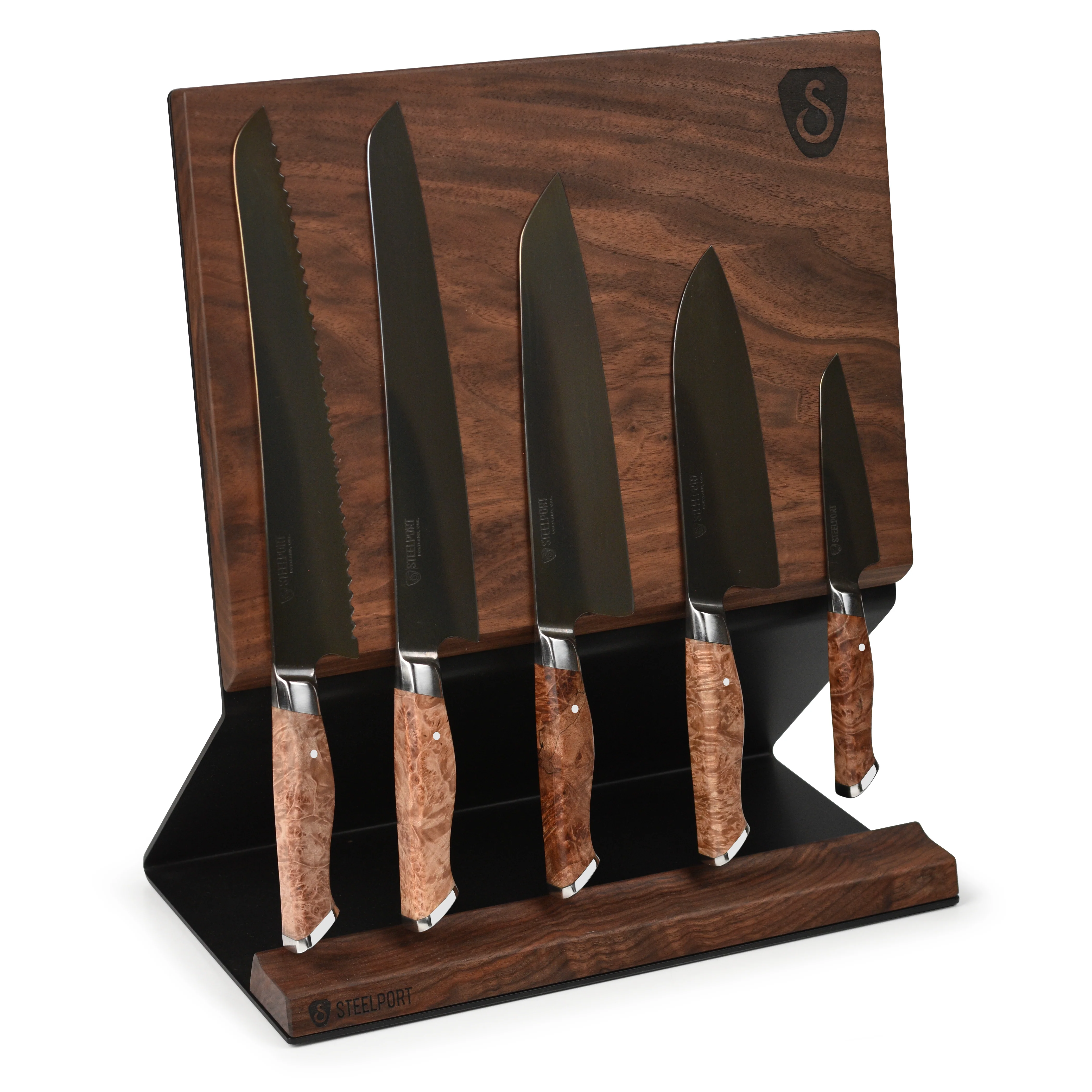 Steelport Carbon Steel 6 Piece Magnetic Knife Block Set - Image 17