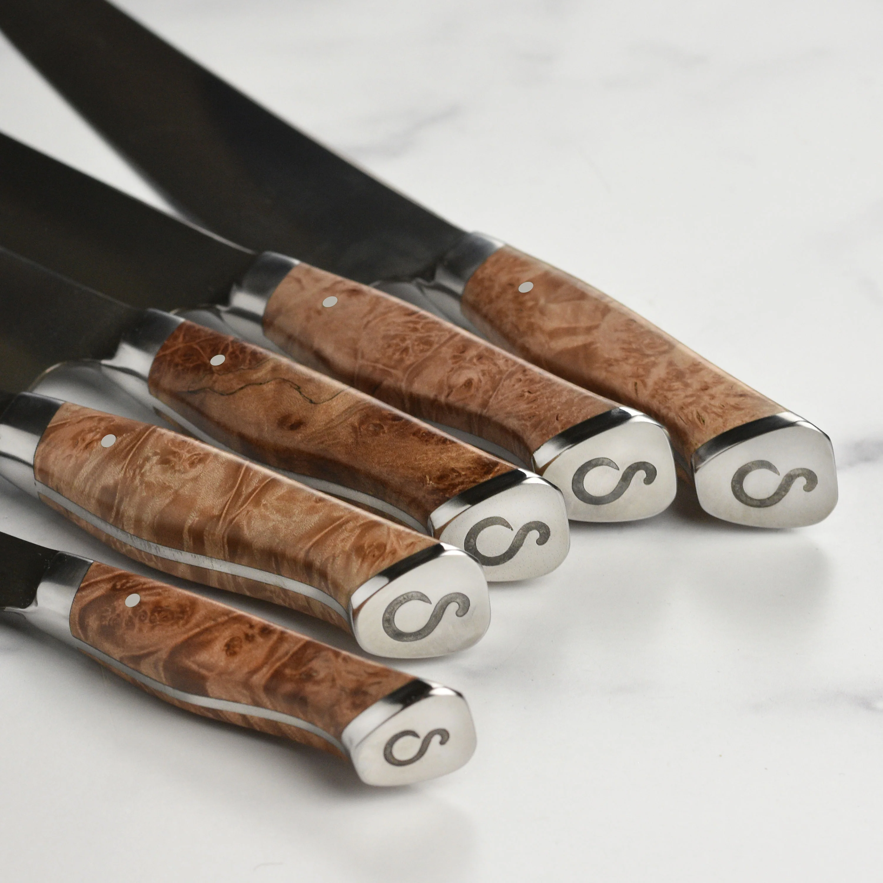 Steelport Carbon Steel 6 Piece Magnetic Knife Block Set - Image 5