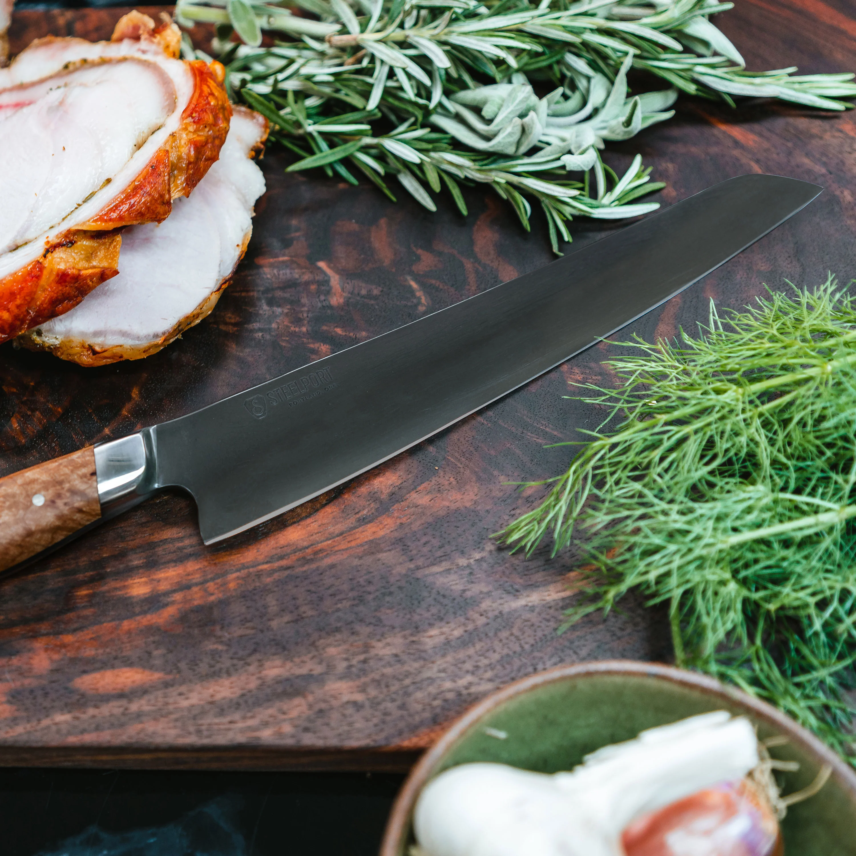 Steelport Carbon Steel 10" Slicing Knife - Image 3