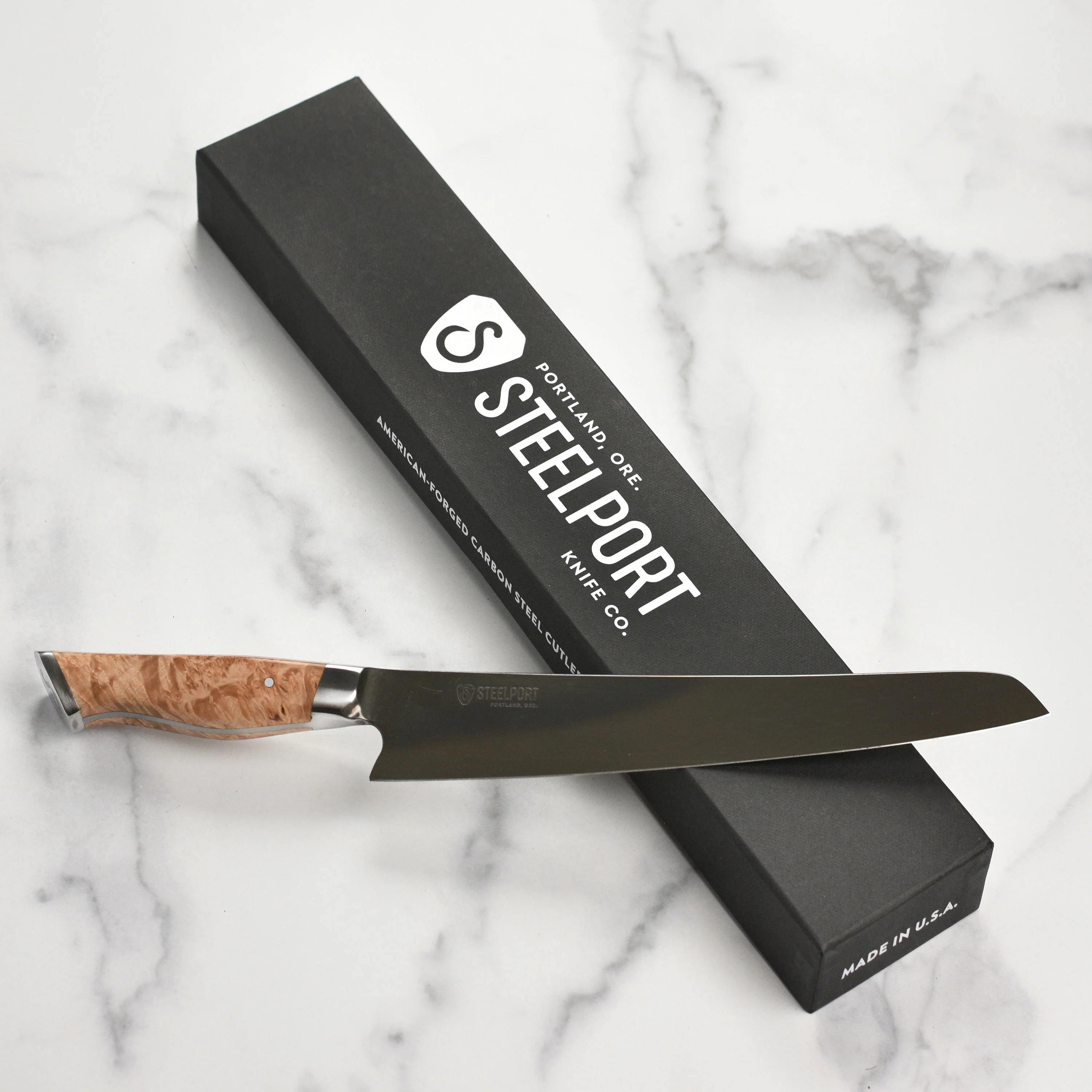 Steelport Carbon Steel 10" Slicing Knife - Image 8