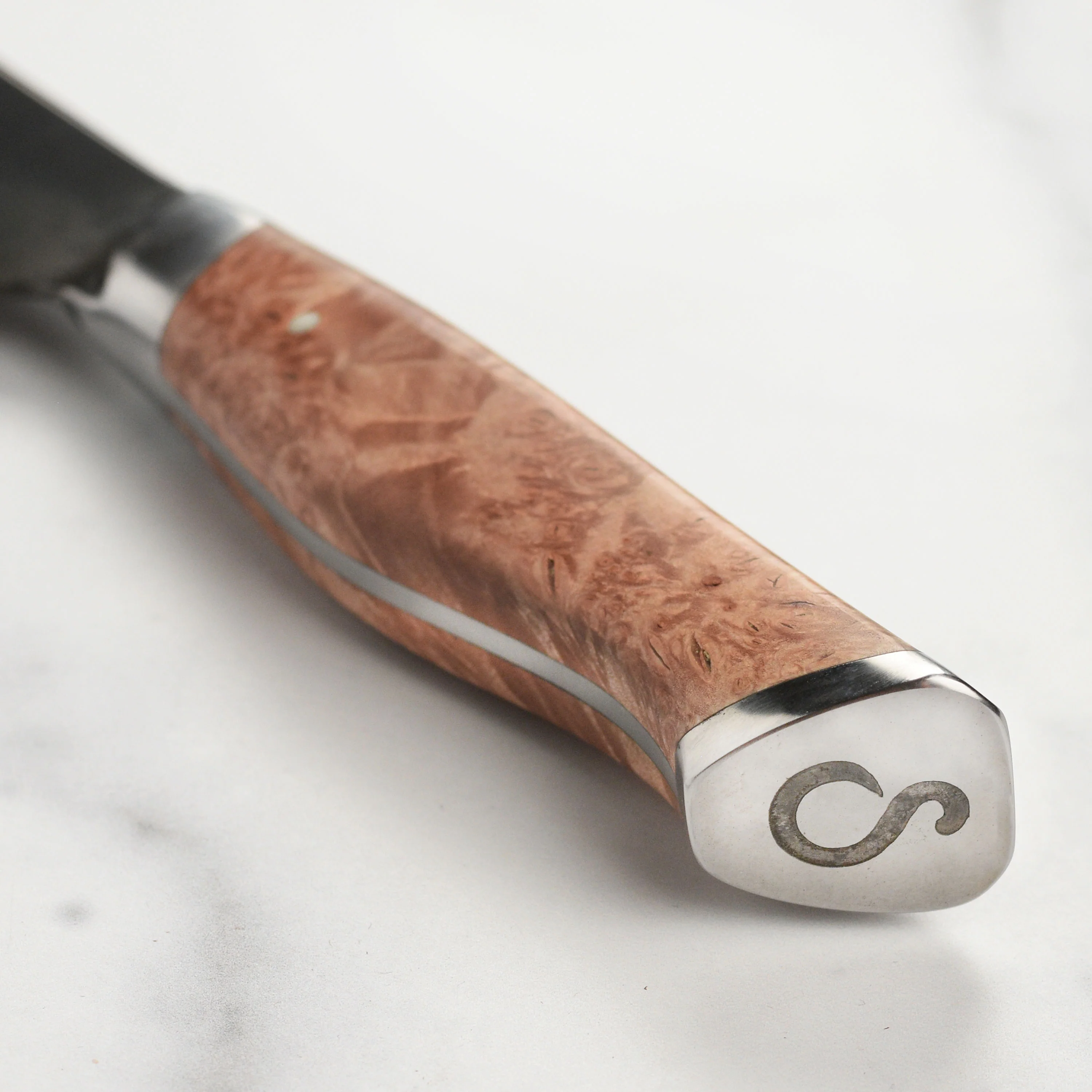 Steelport Carbon Steel 10" Slicing Knife with Oregon Maple Magnetic Sheath - Image 2