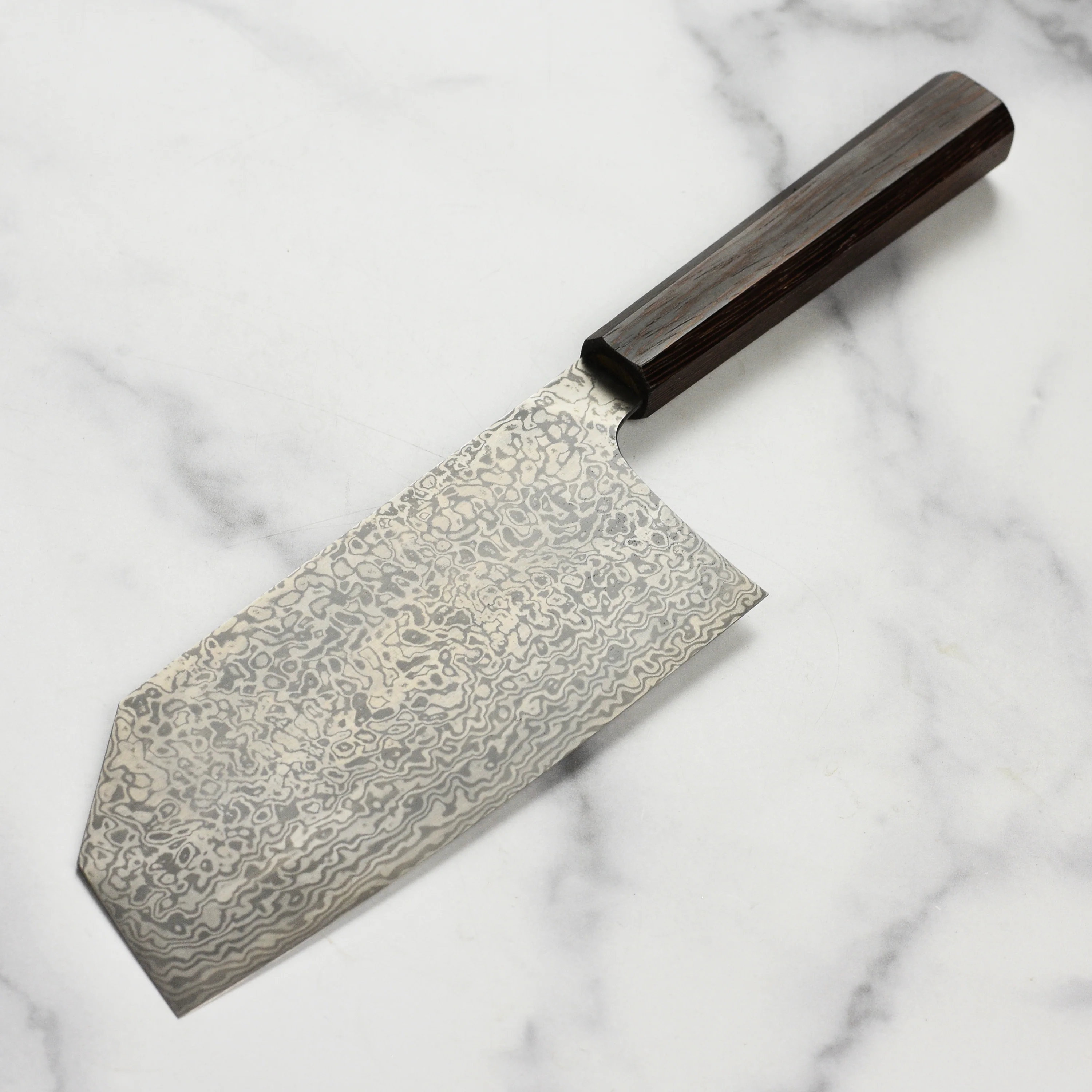 Takayuki Coreless Damascus 7.7" Tall Bunka - Image 5