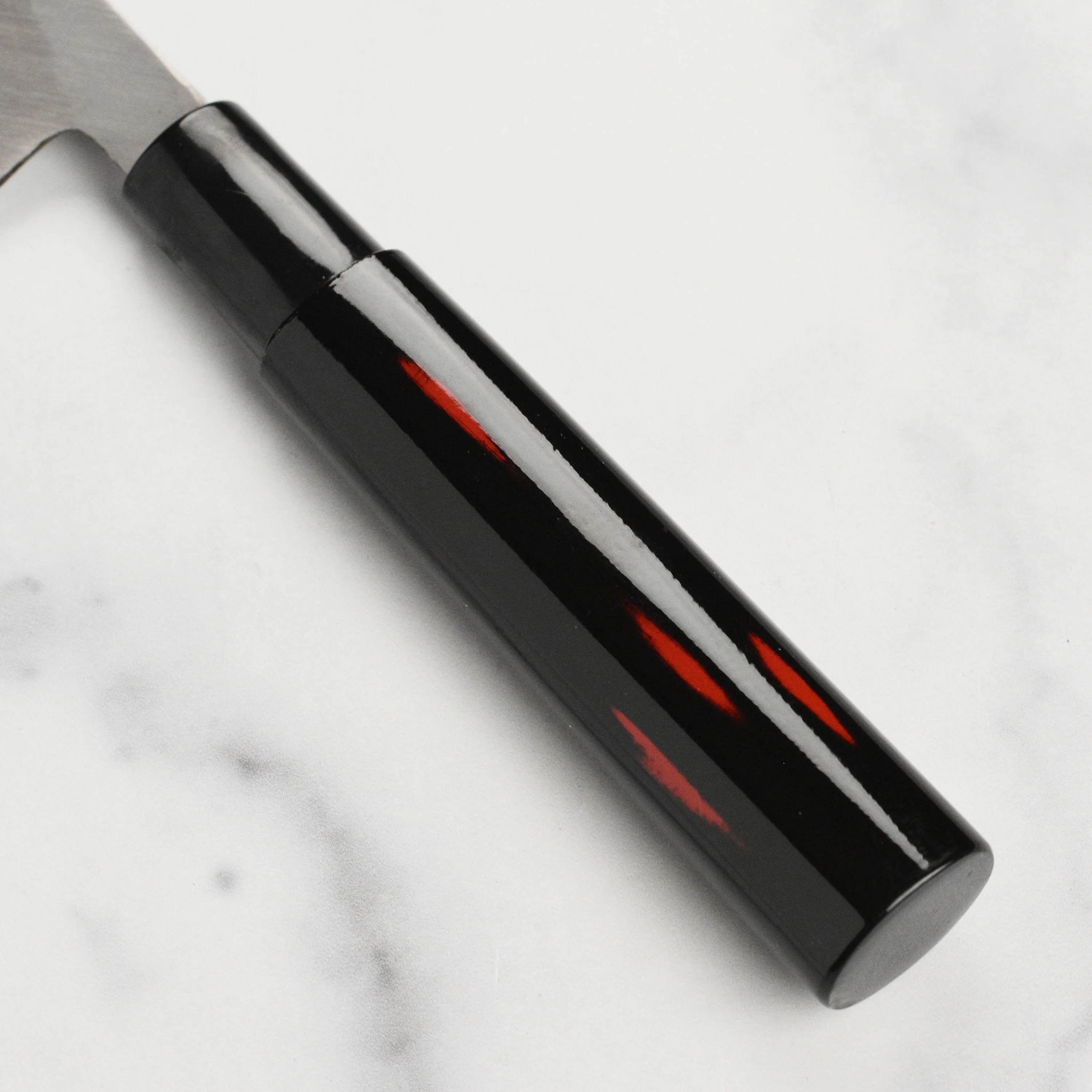 Takayuki Shikisai Kasumitogi Carbon Steel 9.4" Single-Bevel Yanagiba with Saya - Image 2