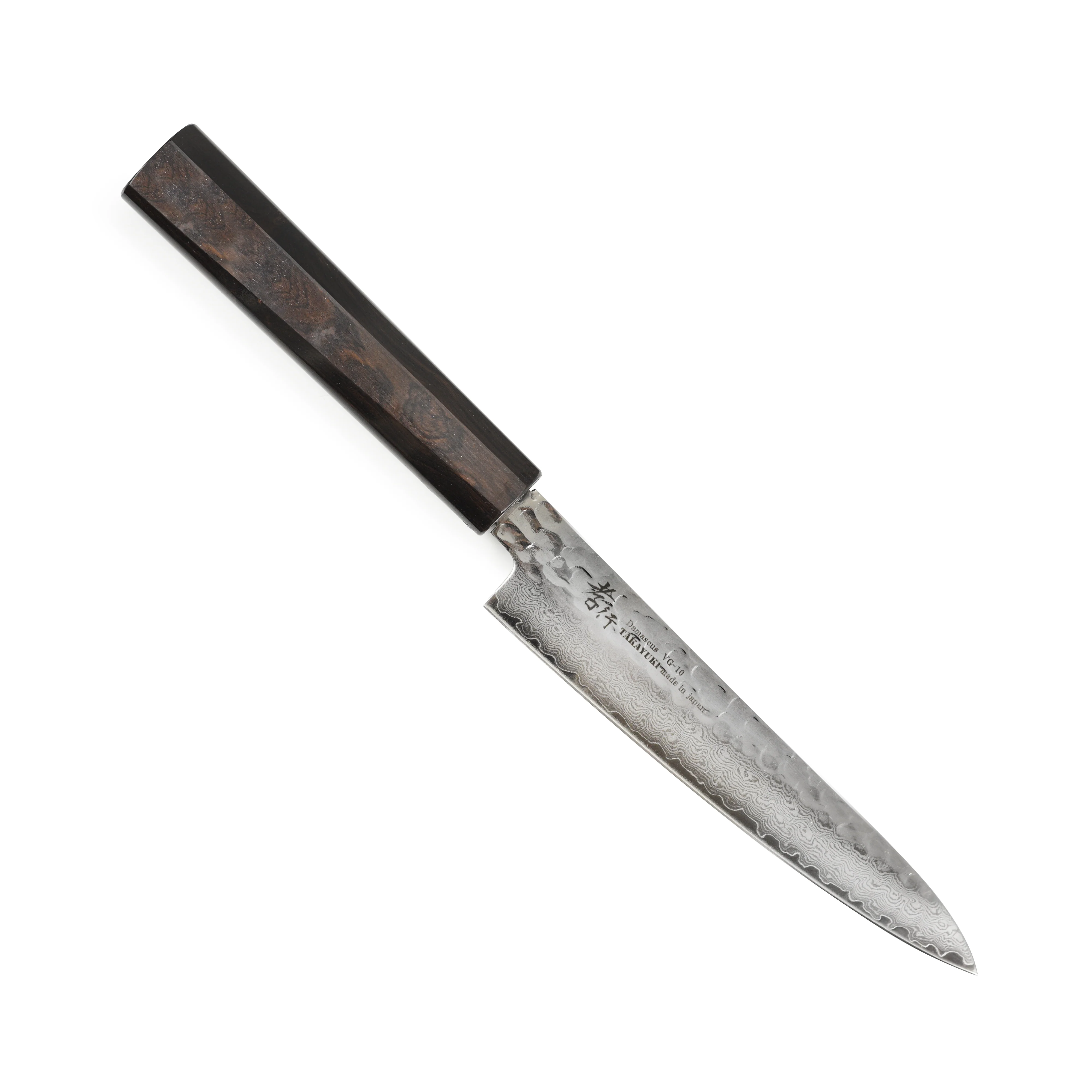 Takayuki Tsuchime Damascus 5.9" Petty with Ebony Handle - Image 4