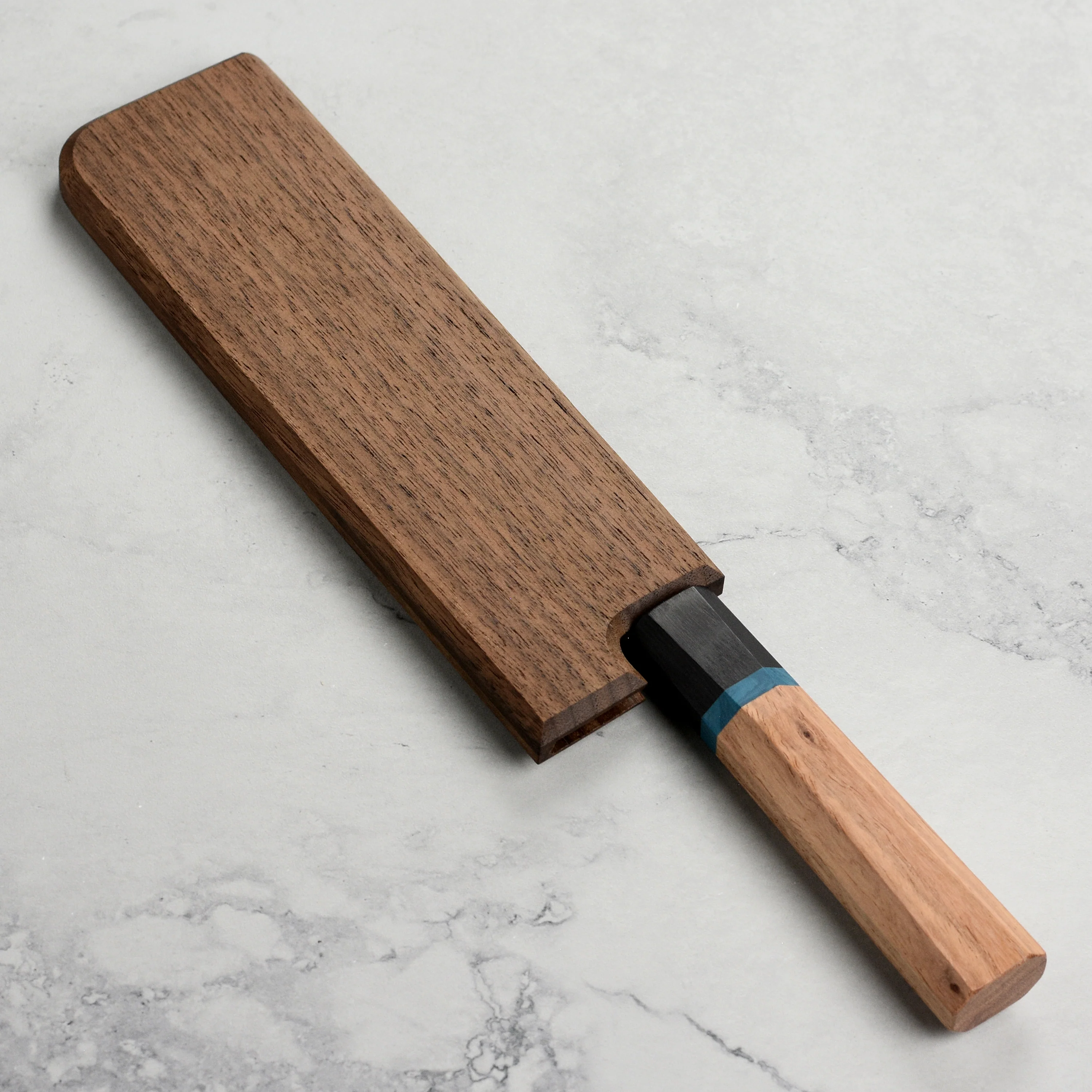 Walnut Magnetic Saya for 7" Nakiri - Image 5