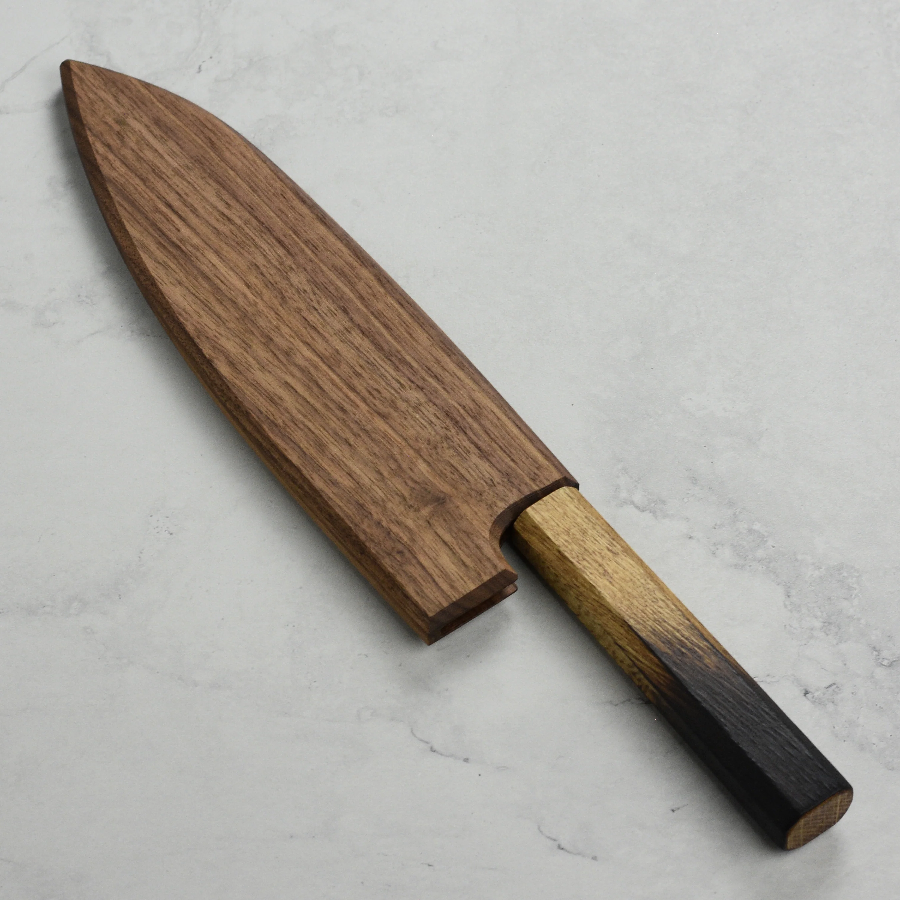Walnut Magnetic Saya for 7" Santoku - Image 5