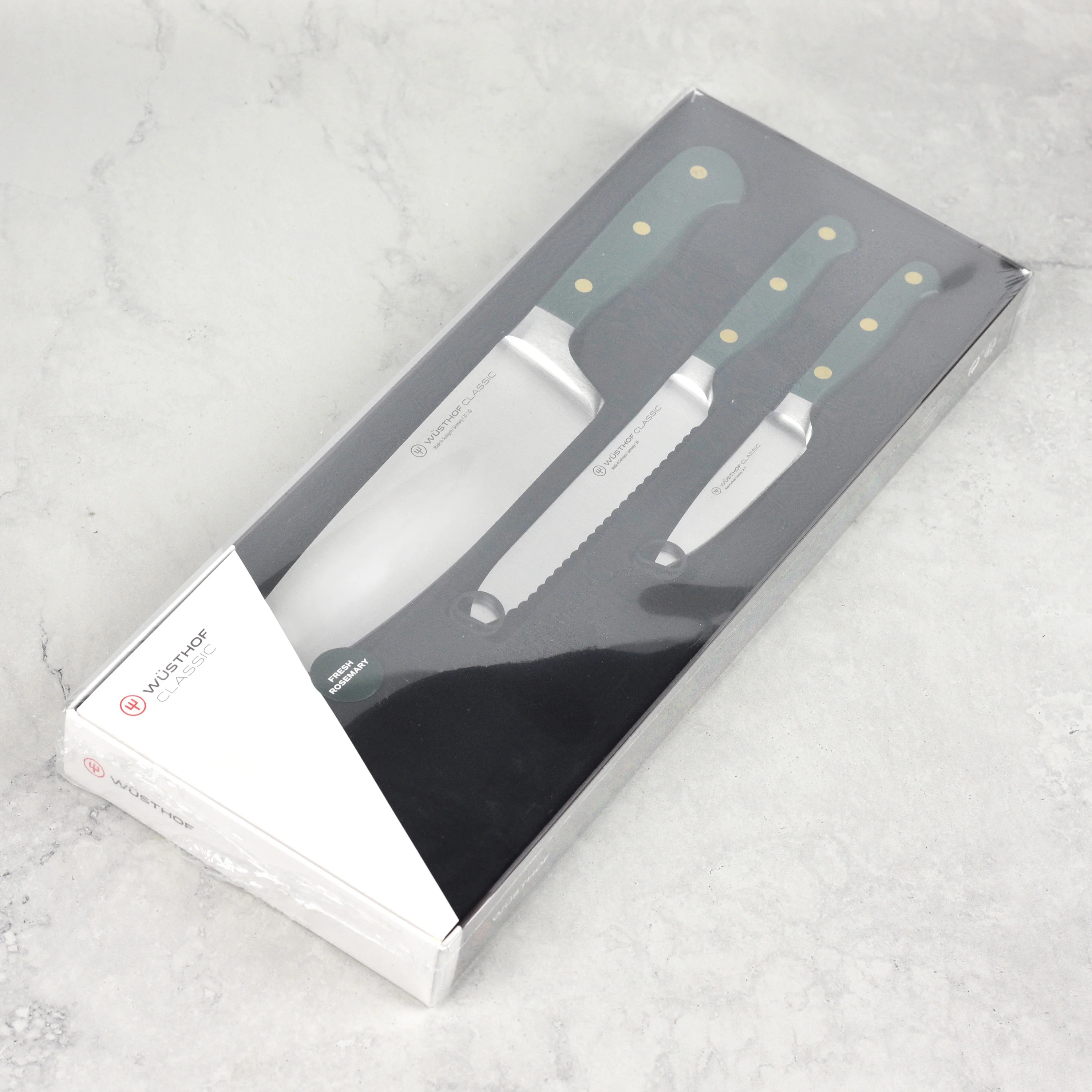 Wusthof Classic Fresh Rosemary 3 Piece Knife Set - Image 4