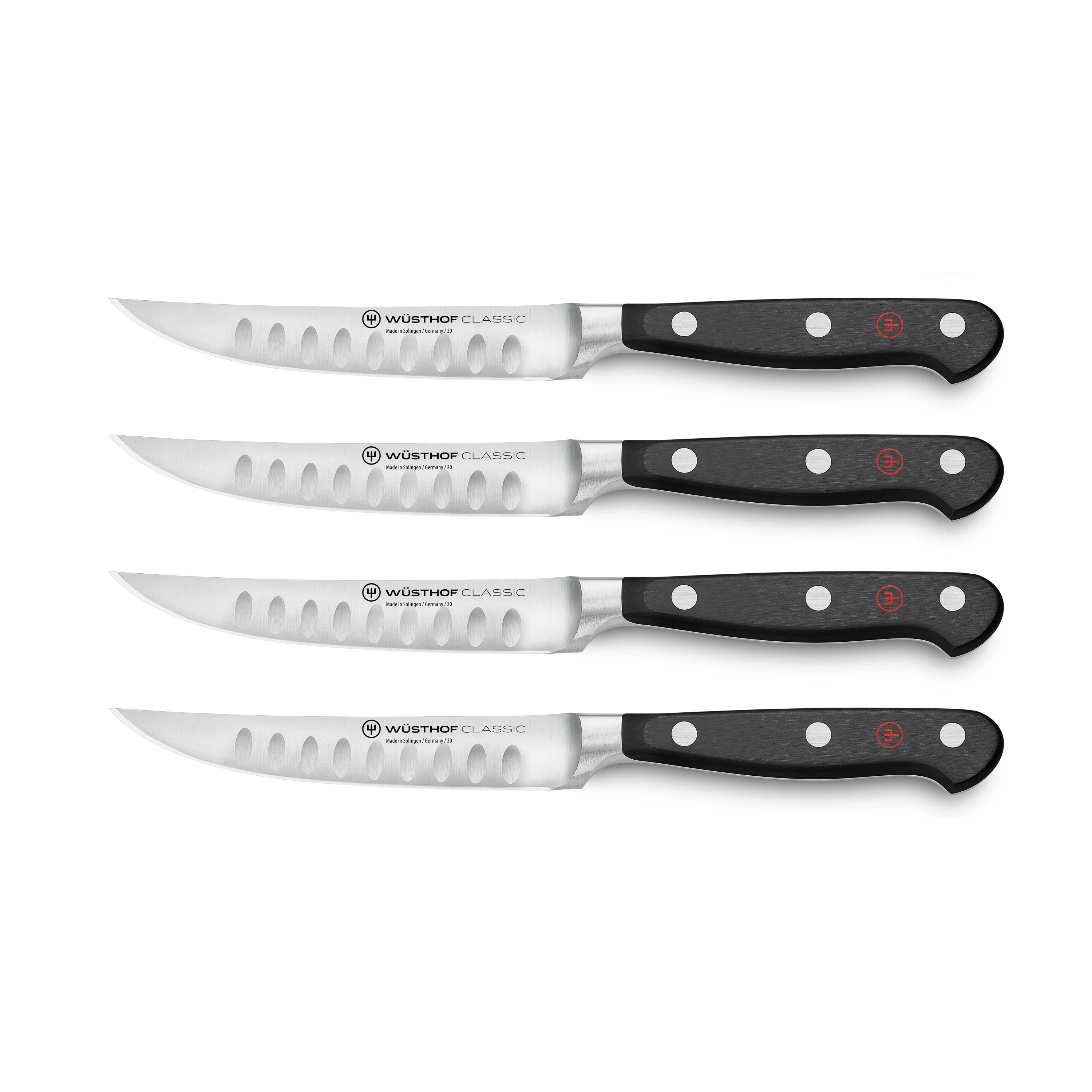 Wusthof Classic 4 Piece Hollow Edge Steak Knife Set - Image 4