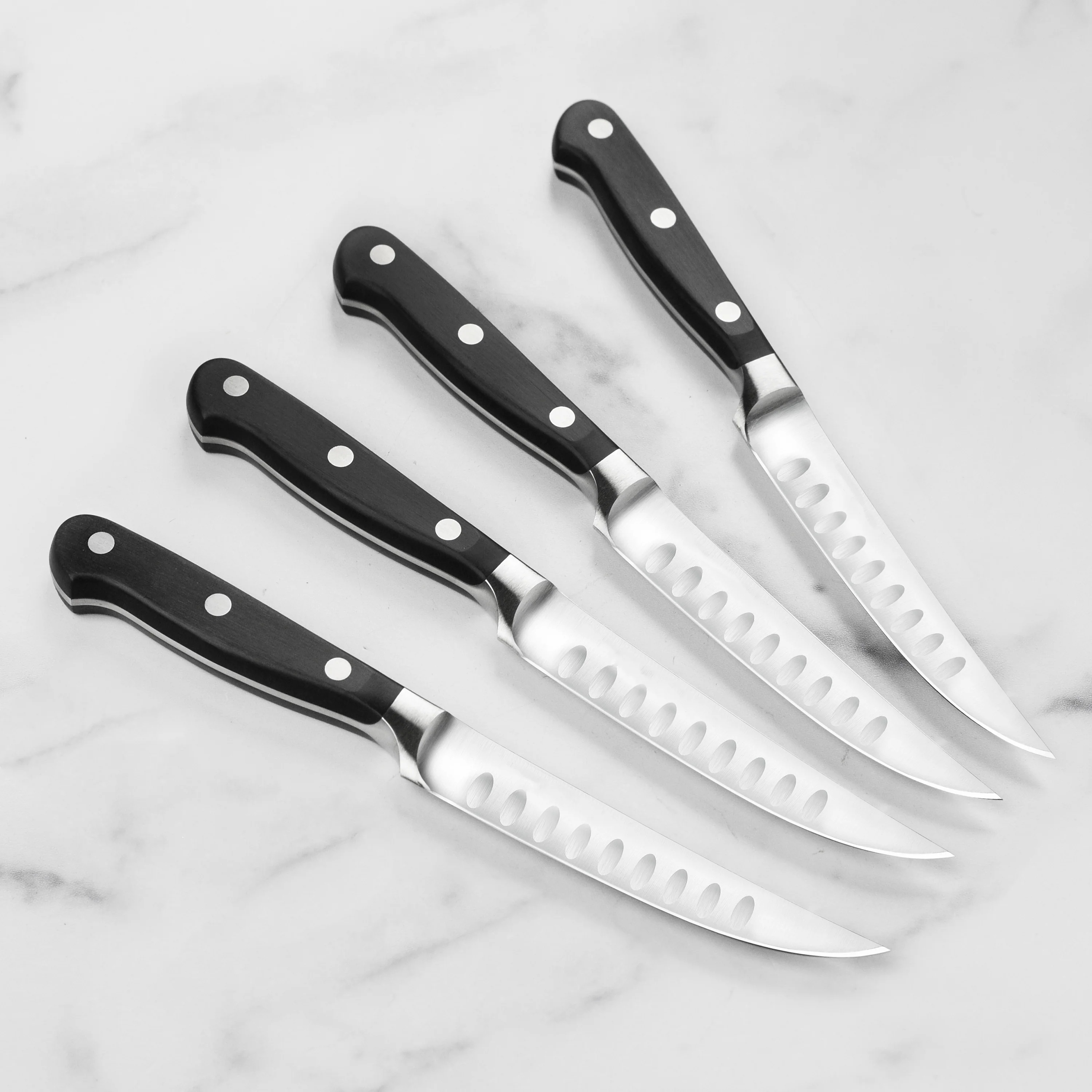 Wusthof Classic 4 Piece Hollow Edge Steak Knife Set - Image 5