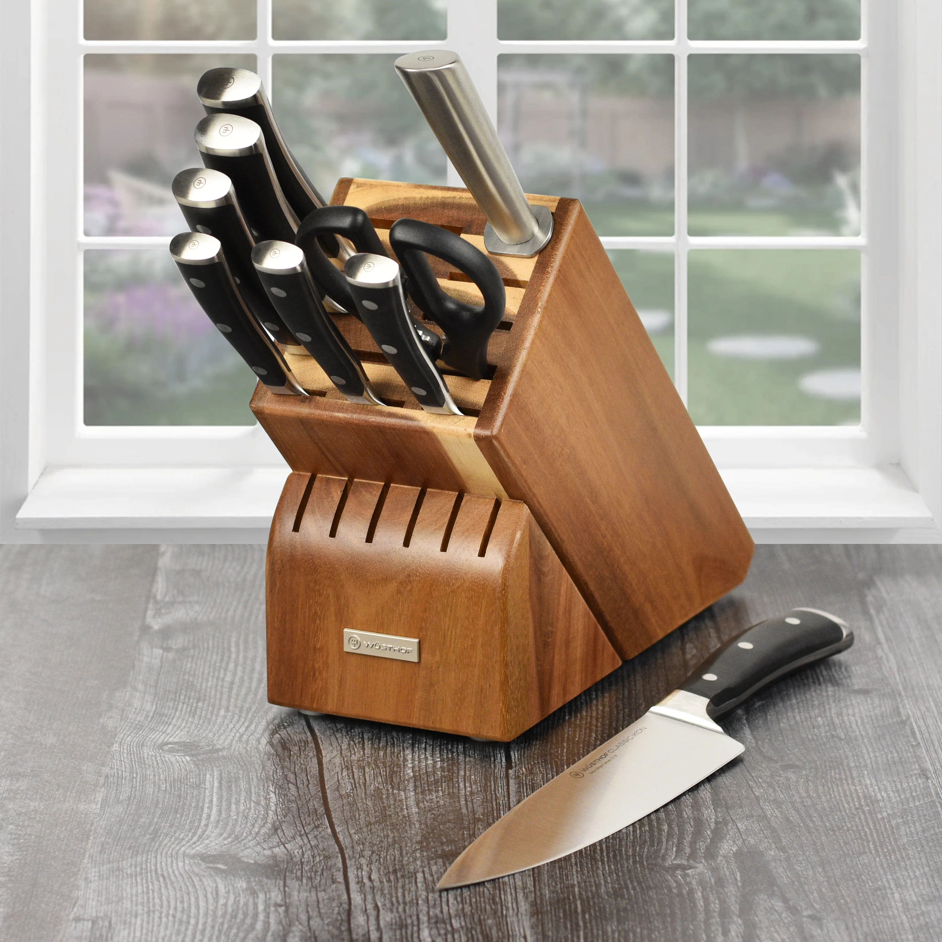 Wusthof Classic Ikon 10 Piece Acacia Knife Block Set - Image 3