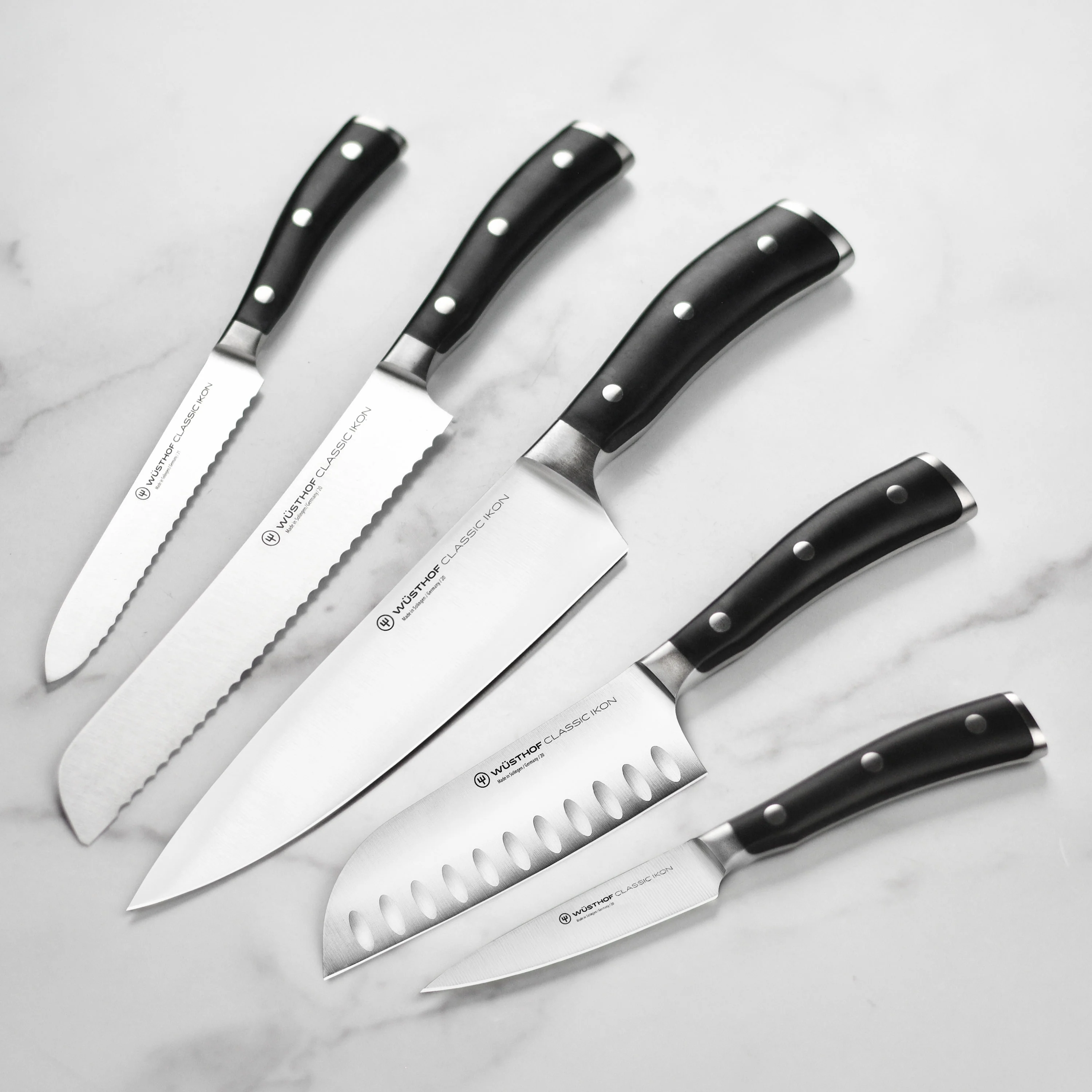 Wusthof Classic Ikon 7 Piece Acacia Slim Knife Block Set - Image 3