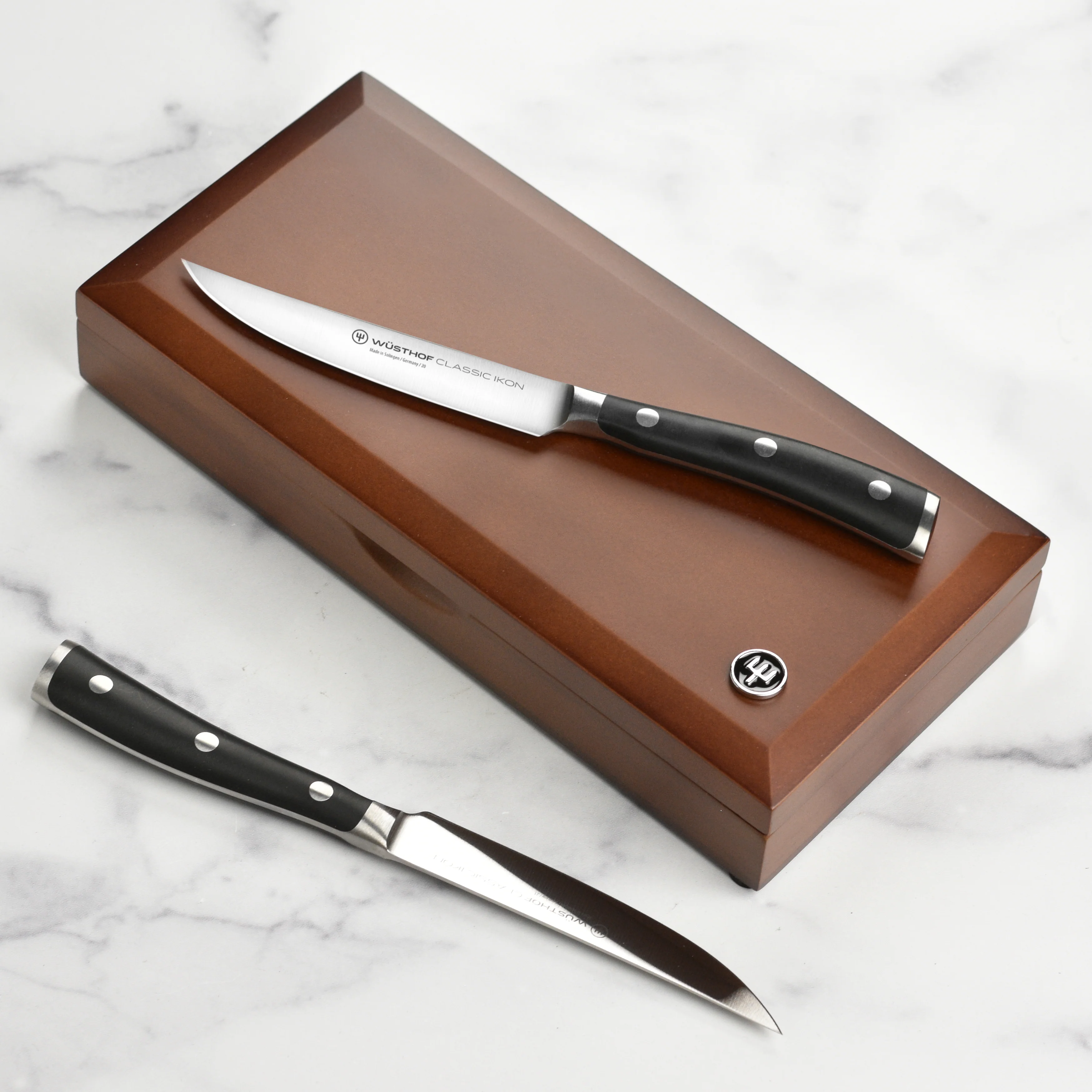 Wusthof Classic Ikon 4 Piece Steak Knife Set with Wood Case - Image 6
