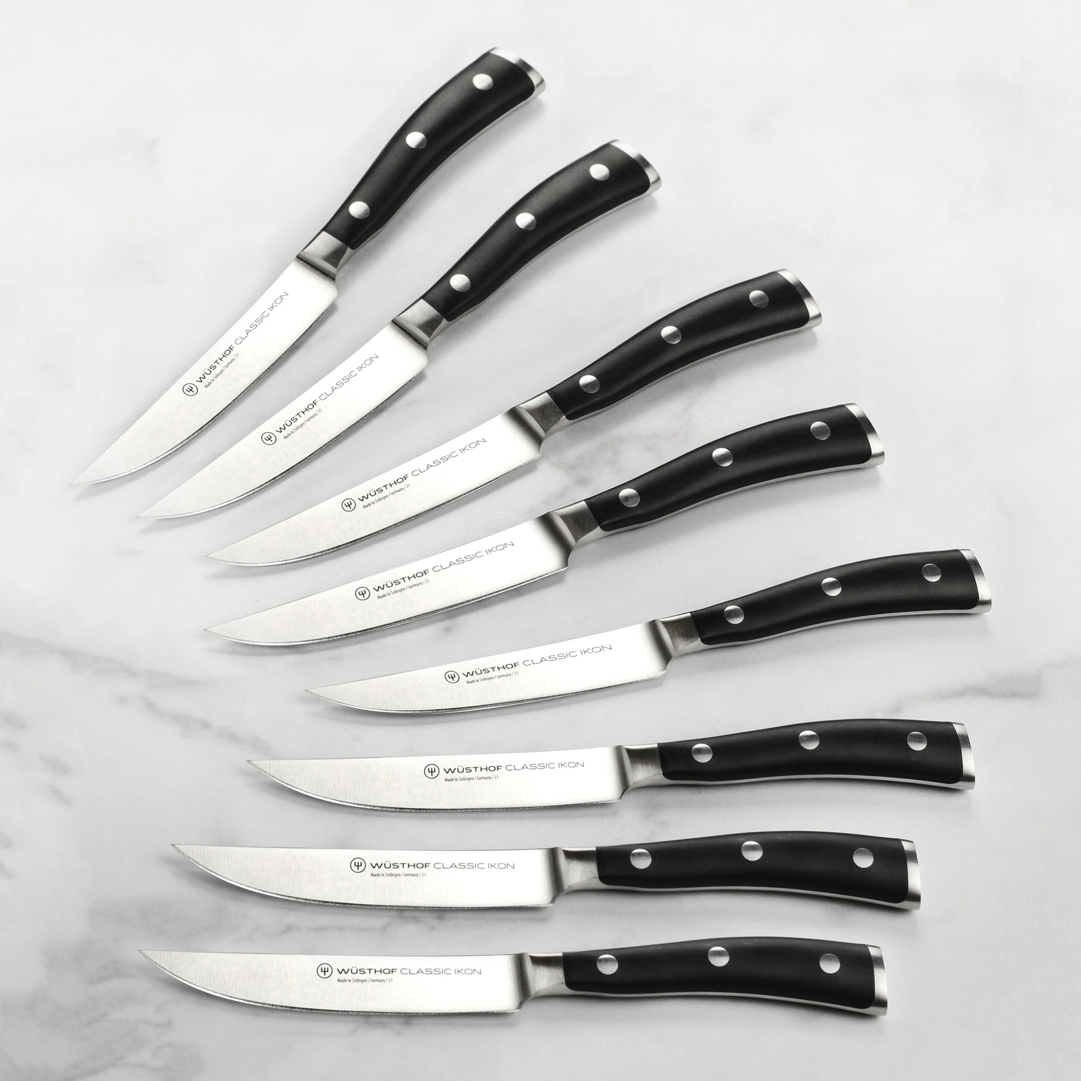 Wusthof Classic Ikon 8 Piece Steak Knife Set with Wood Case - Image 2
