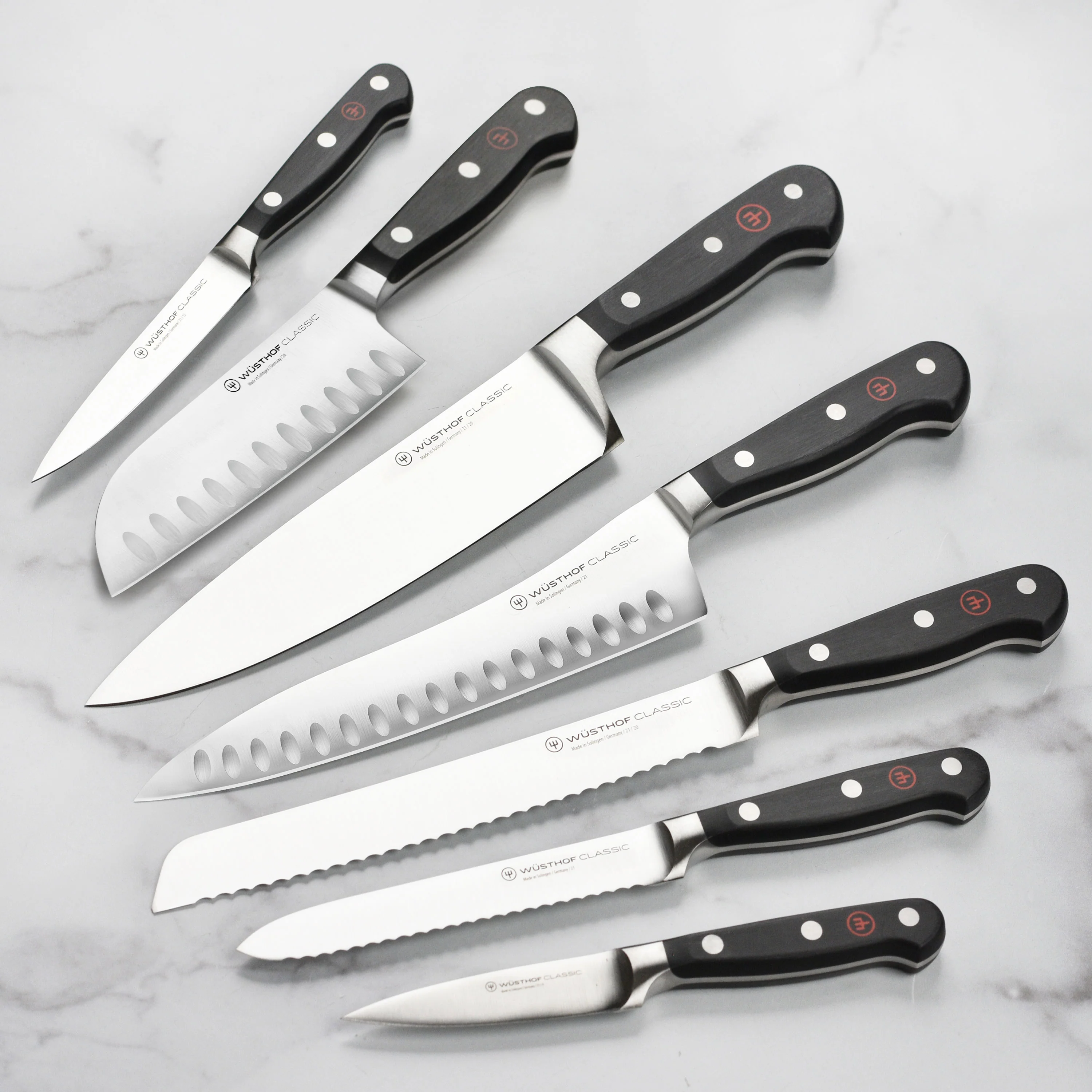 Wusthof Classic 16 Piece Acacia Knife Block Set with Forged Steak Knives - Image 2