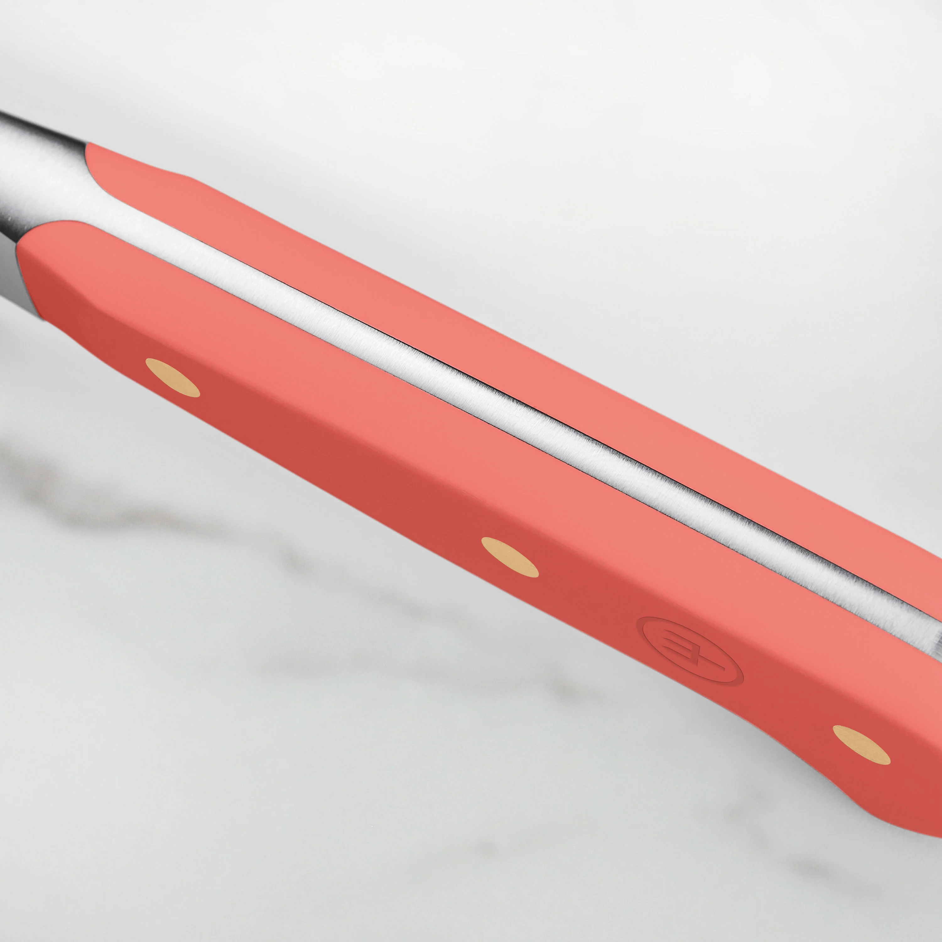 Wusthof Classic Coral Peach 7" Hollow Edge Santoku Knife - Image 3