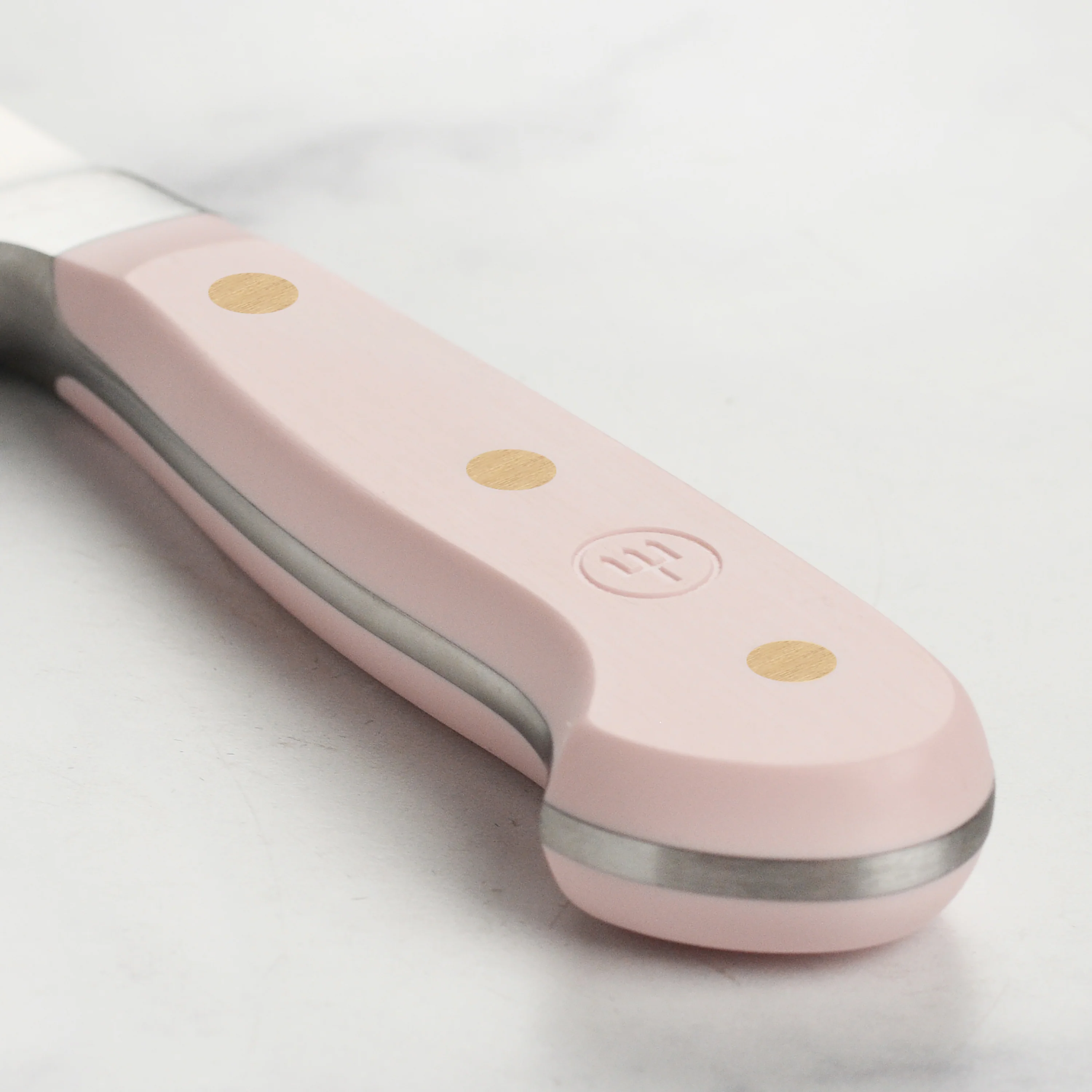 Wusthof Classic Pink Himalayan Salt 7" Hollow Edge Santoku Knife - Image 2