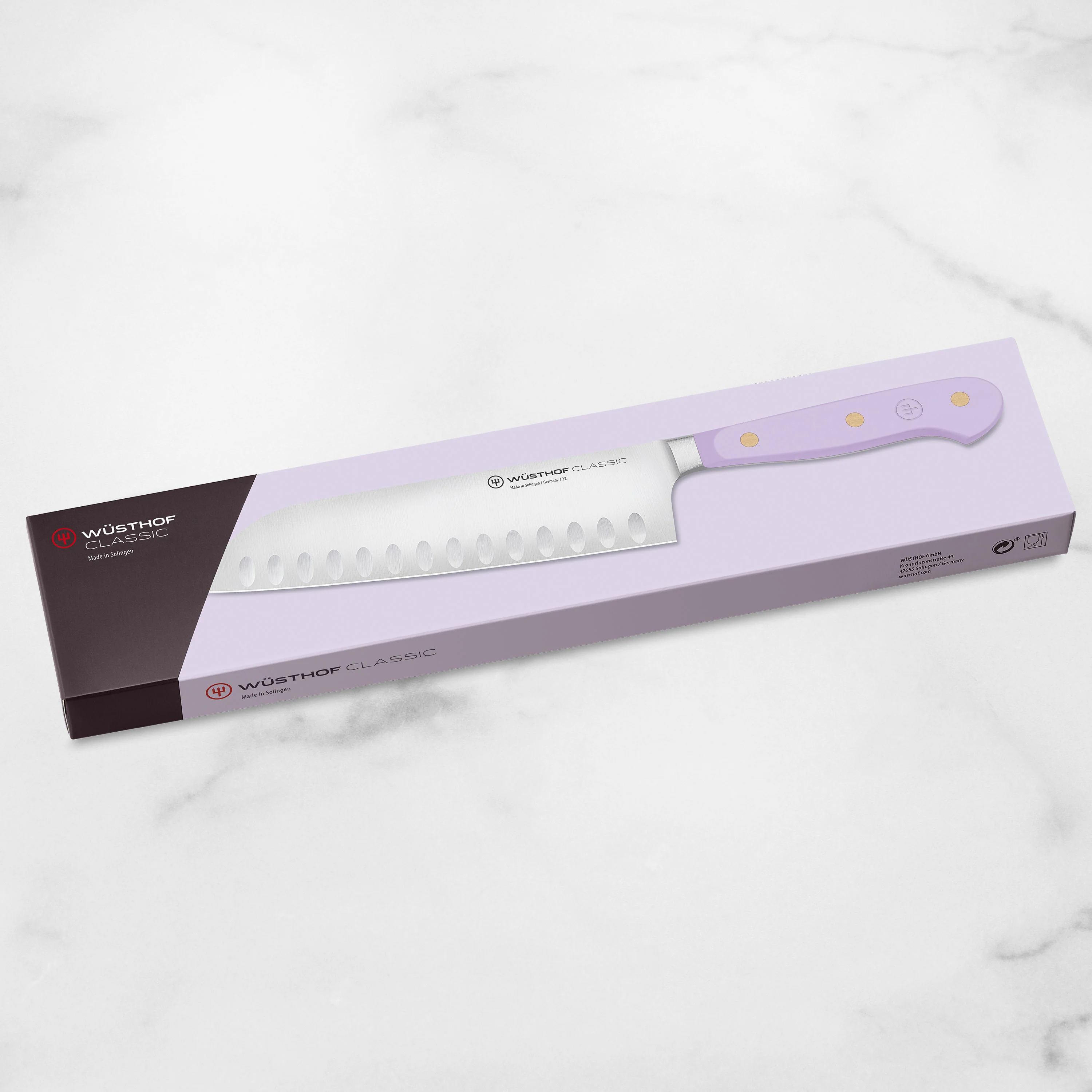 Wusthof Classic Purple Yam 7" Hollow Edge Santoku Knife - Image 7