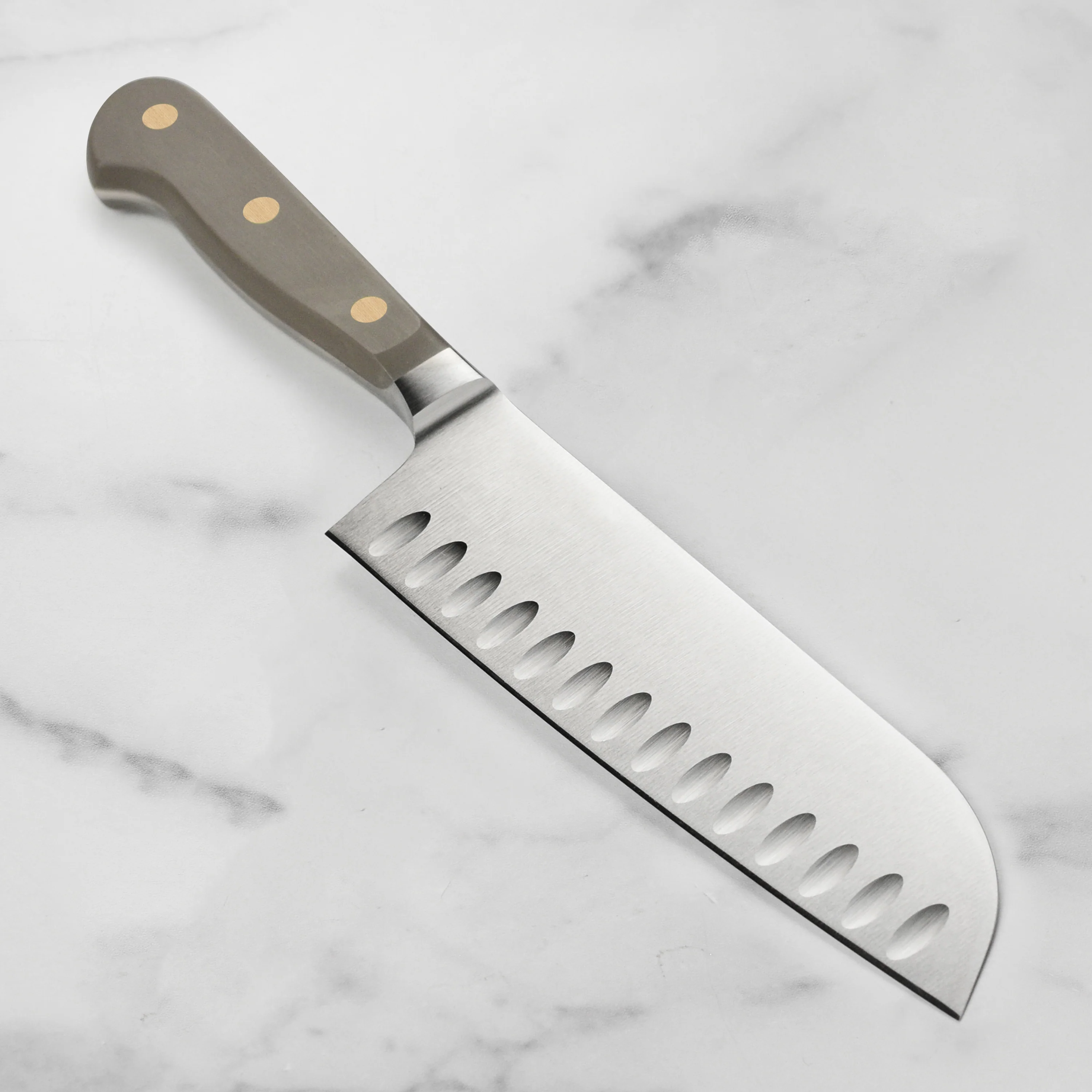Wusthof Classic Velvet Oyster 7" Hollow Edge Santoku Knife - Image 6