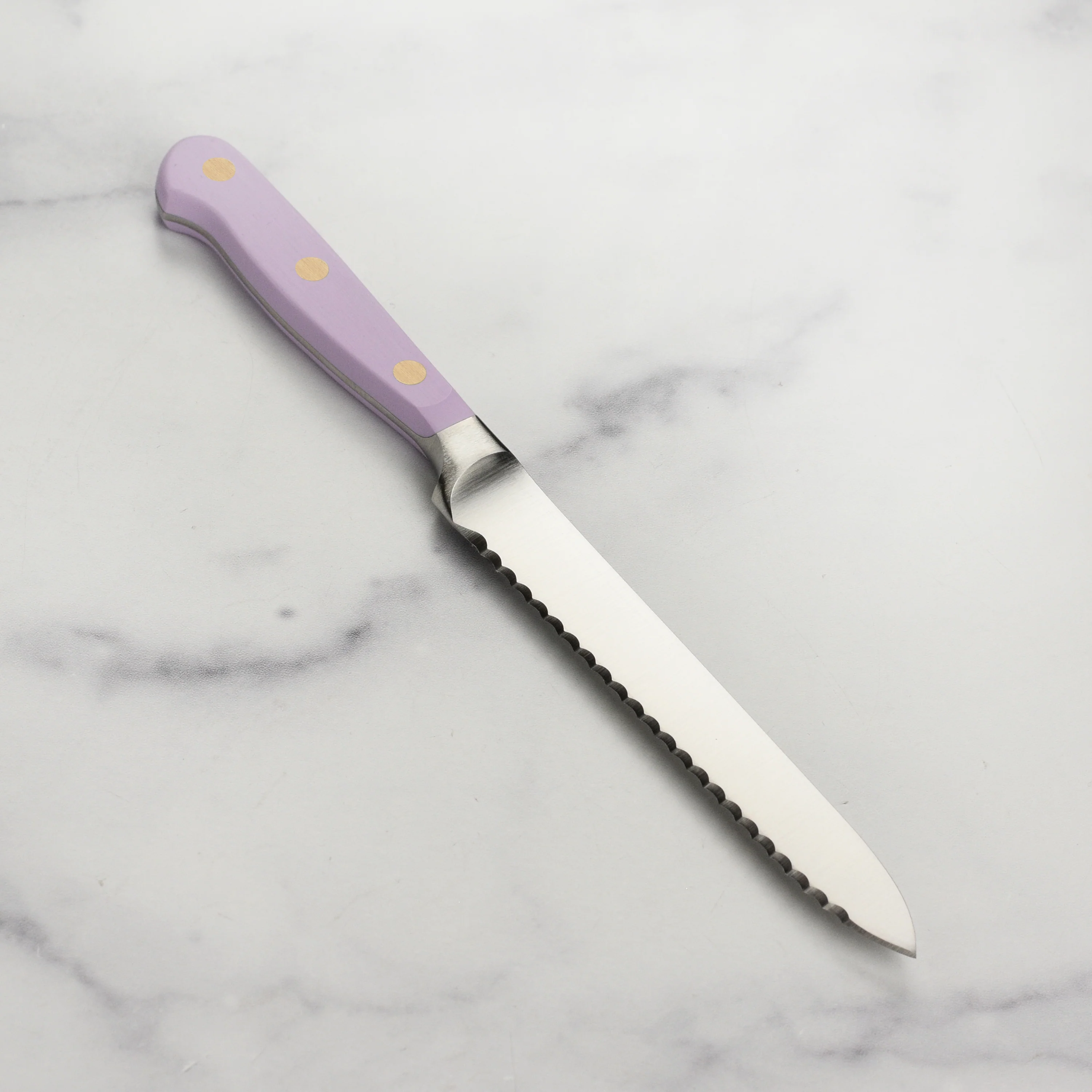 Wusthof Classic Purple Yam 5" Serrated Utility Knife - Image 6
