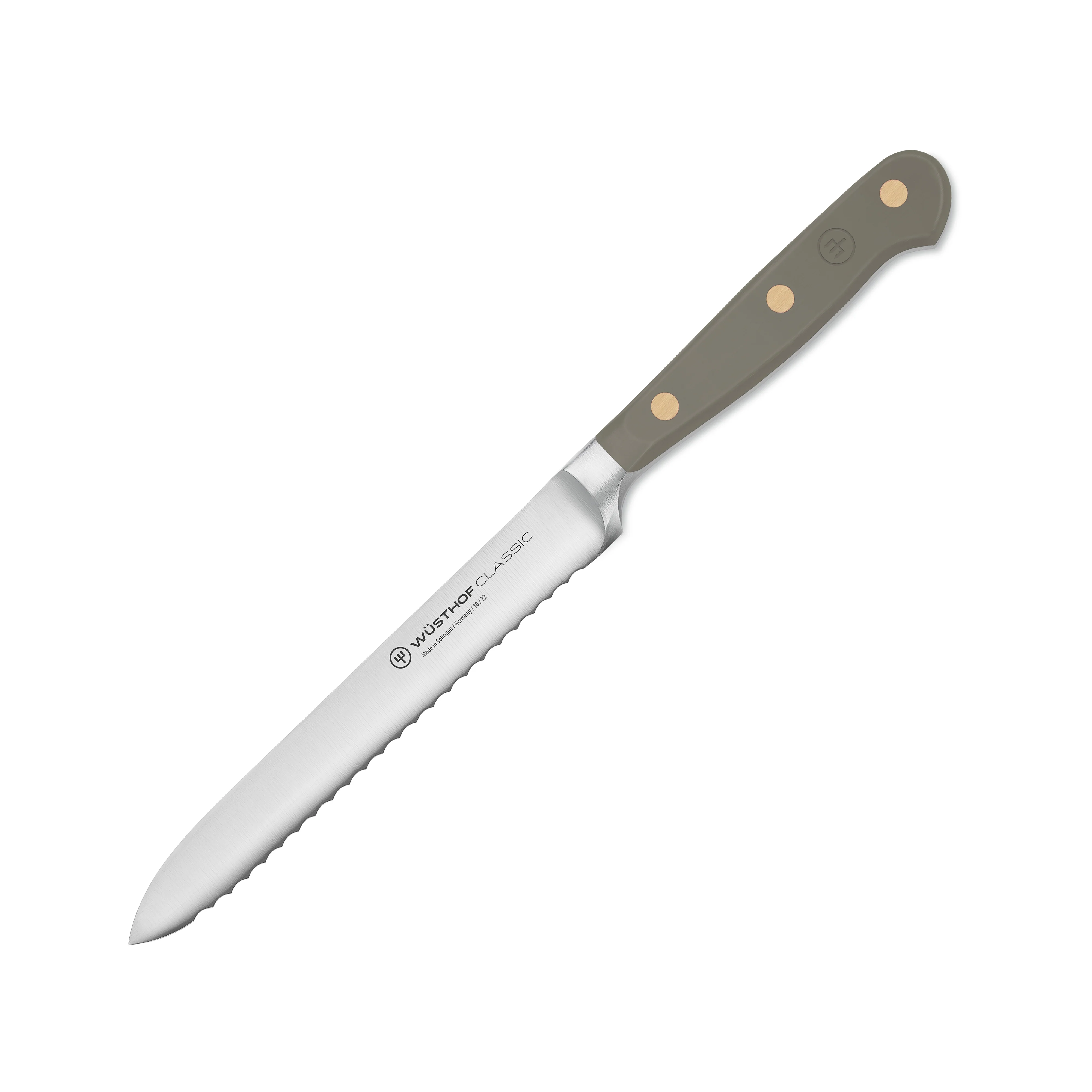 Wusthof Classic Velvet Oyster 5" Serrated Utility Knife - Image 4