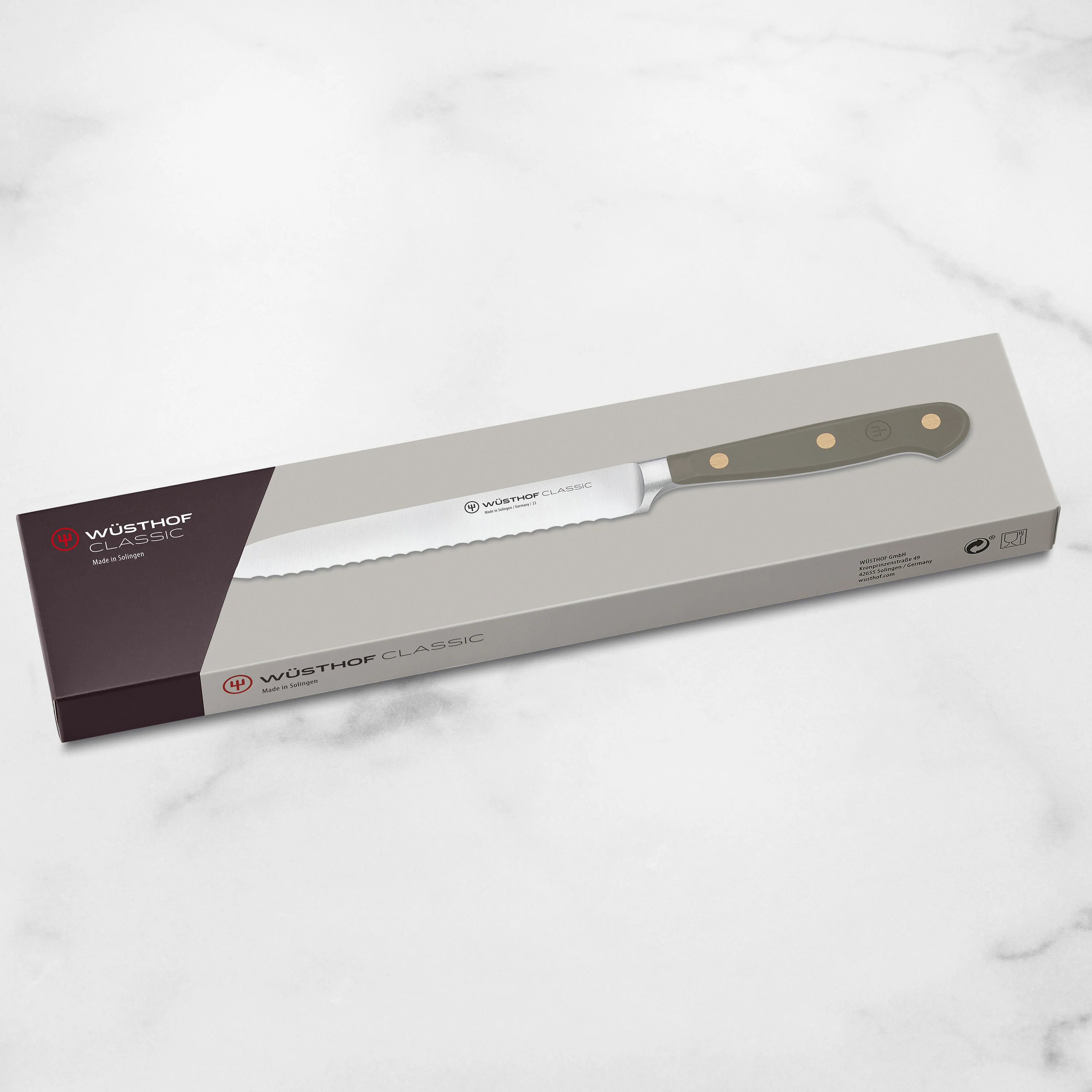 Wusthof Classic Velvet Oyster 5" Serrated Utility Knife - Image 7